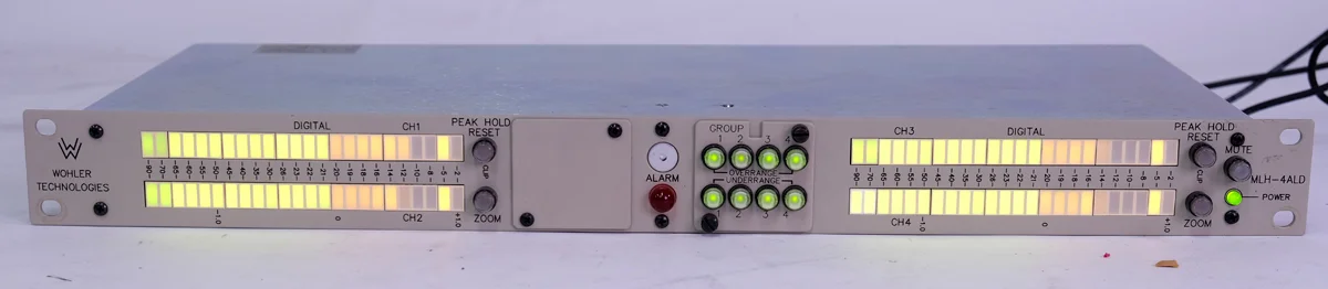 Wohler MLH-4ALD digital level meter with alarm
