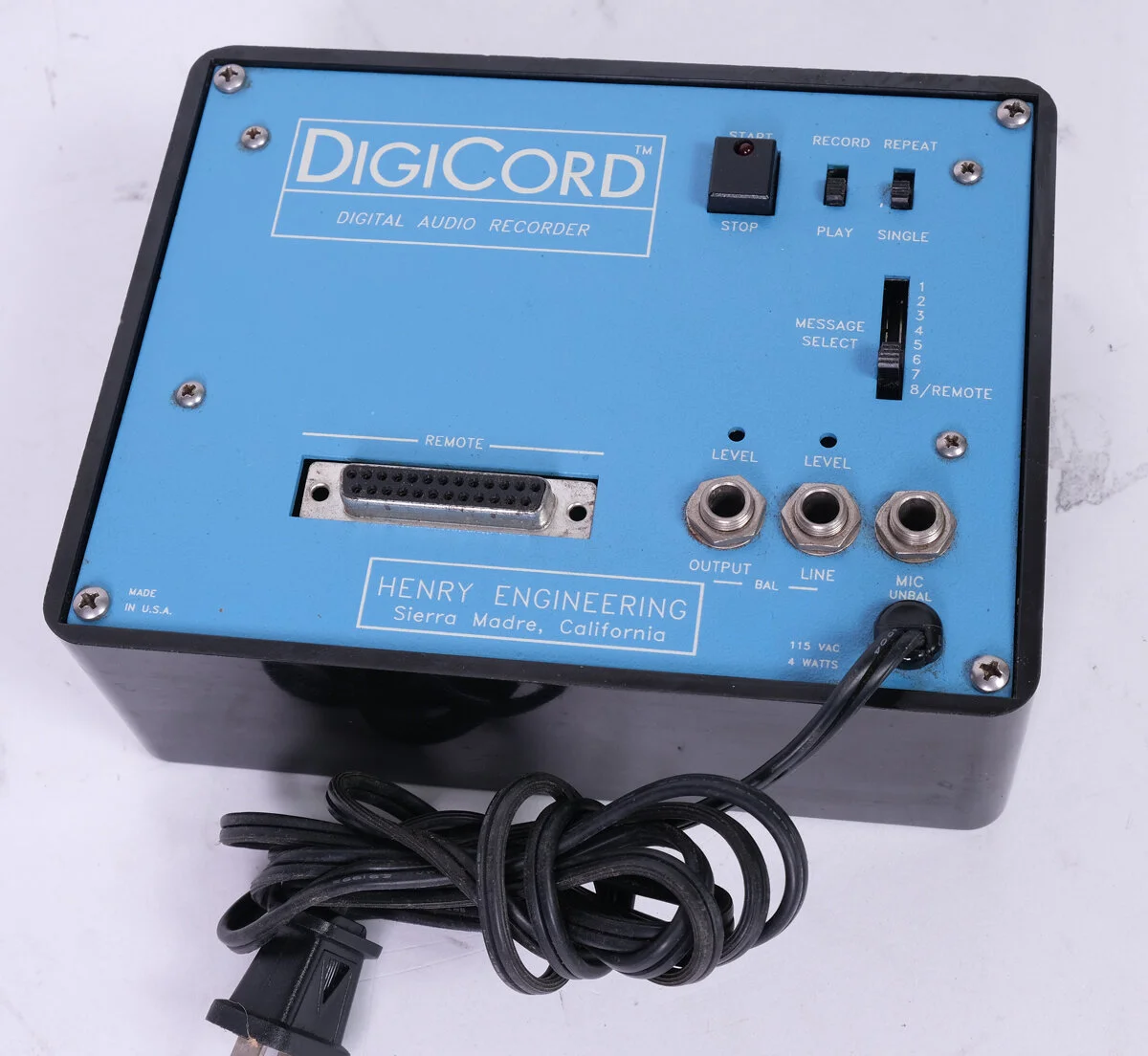 Henry Engineering DigiCord auduio storage recorder