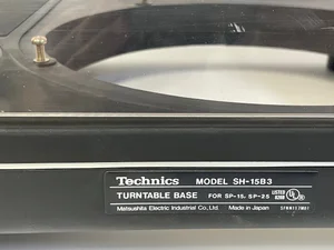 Technics SH-15B3 turn table base with dust cover — Big 