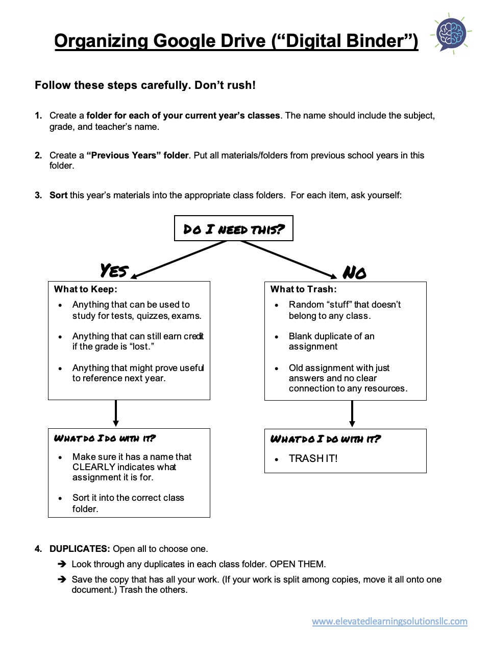 Organizing Google Drive Guide