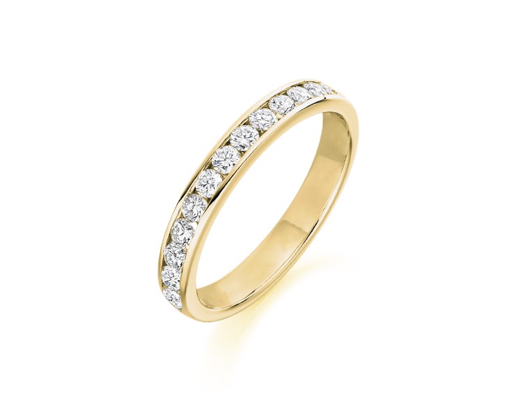 Channel-Set-18ct-Yellow-Gold-Eternity-Rings