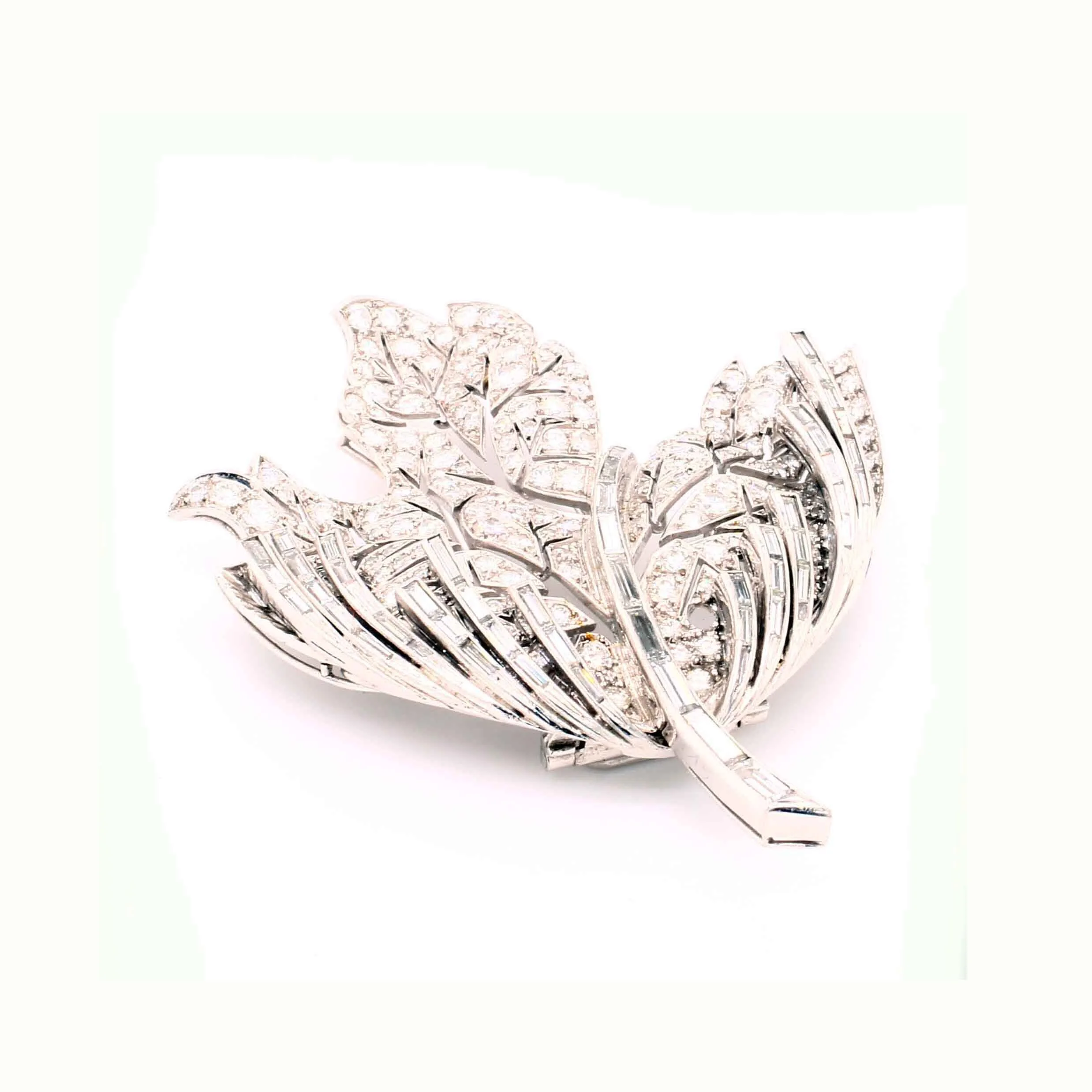 1950s Leaf Brooch by Kern