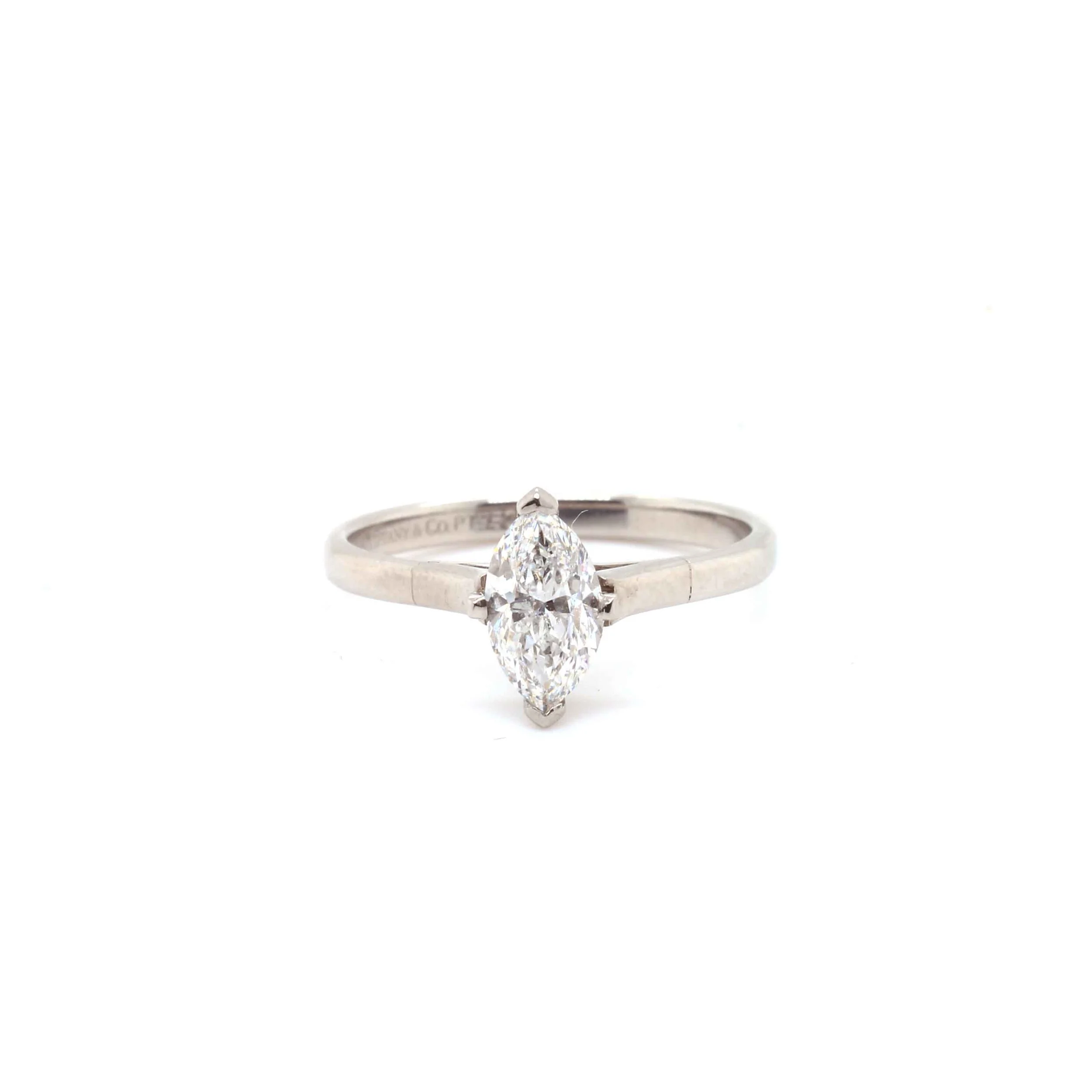 Tiffany 0.72ct Marquis Solitaire Ring