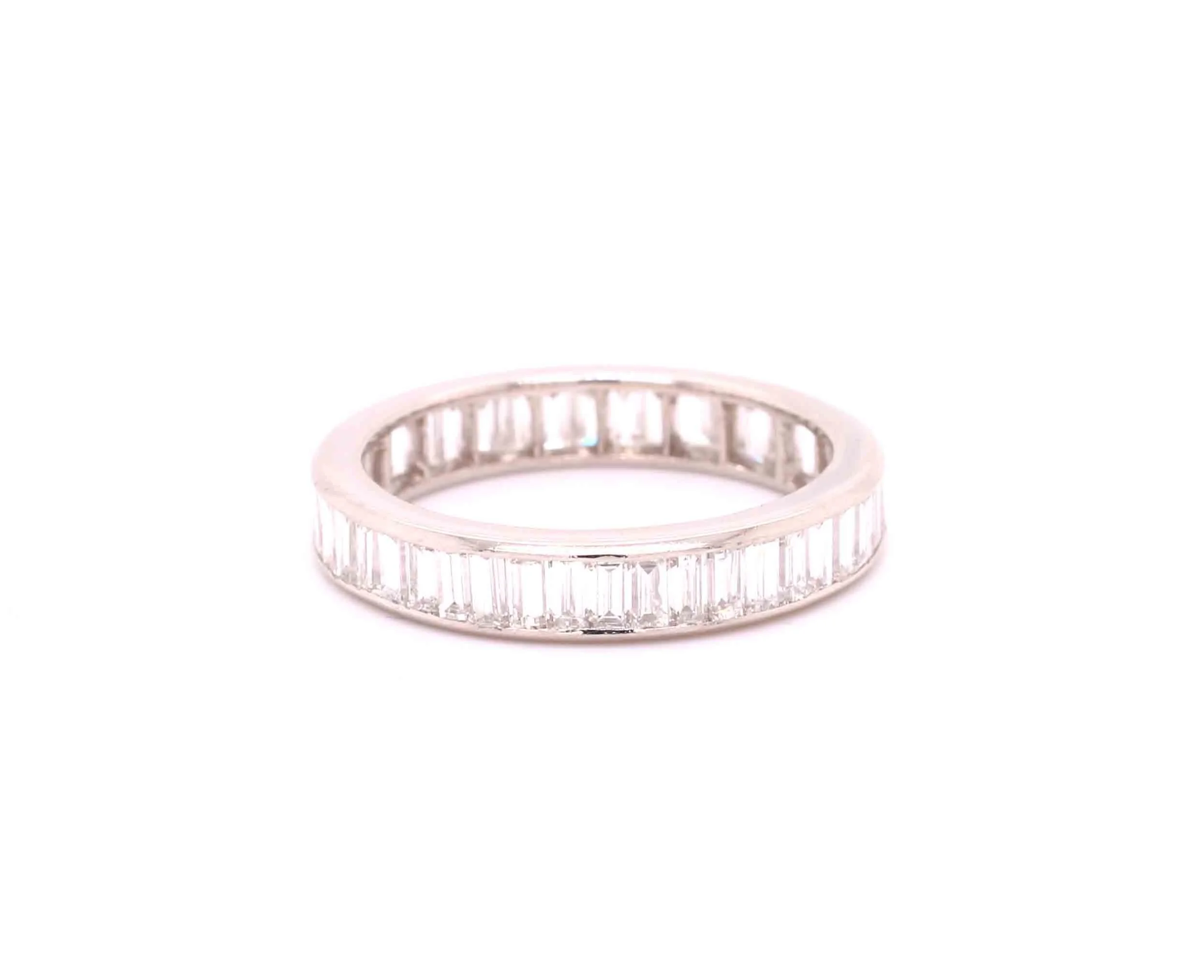 Art Deco Baguette Cut Eternity Ring