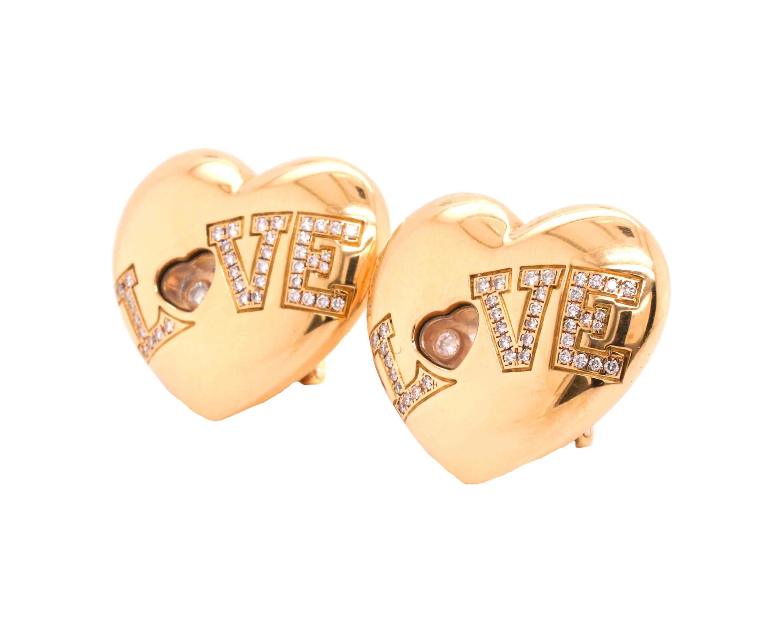 Vintage Chopard Happy LOVE Earrings