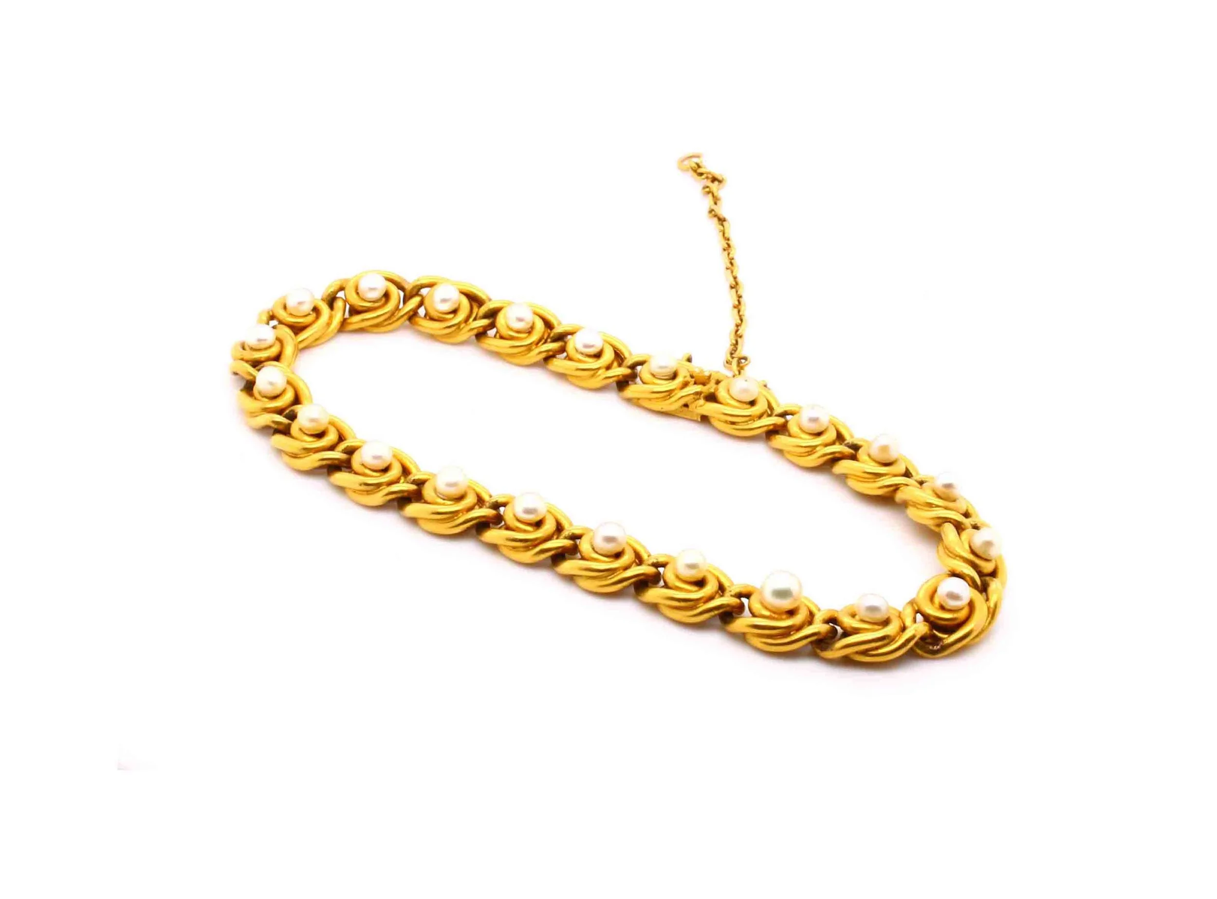 Victorian Natural Pearl Bracelet