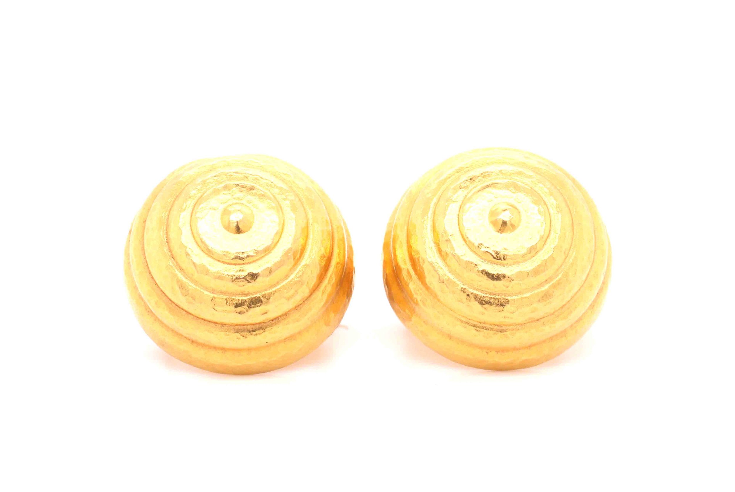 Lalaounis Mycenaean Gold Earclips