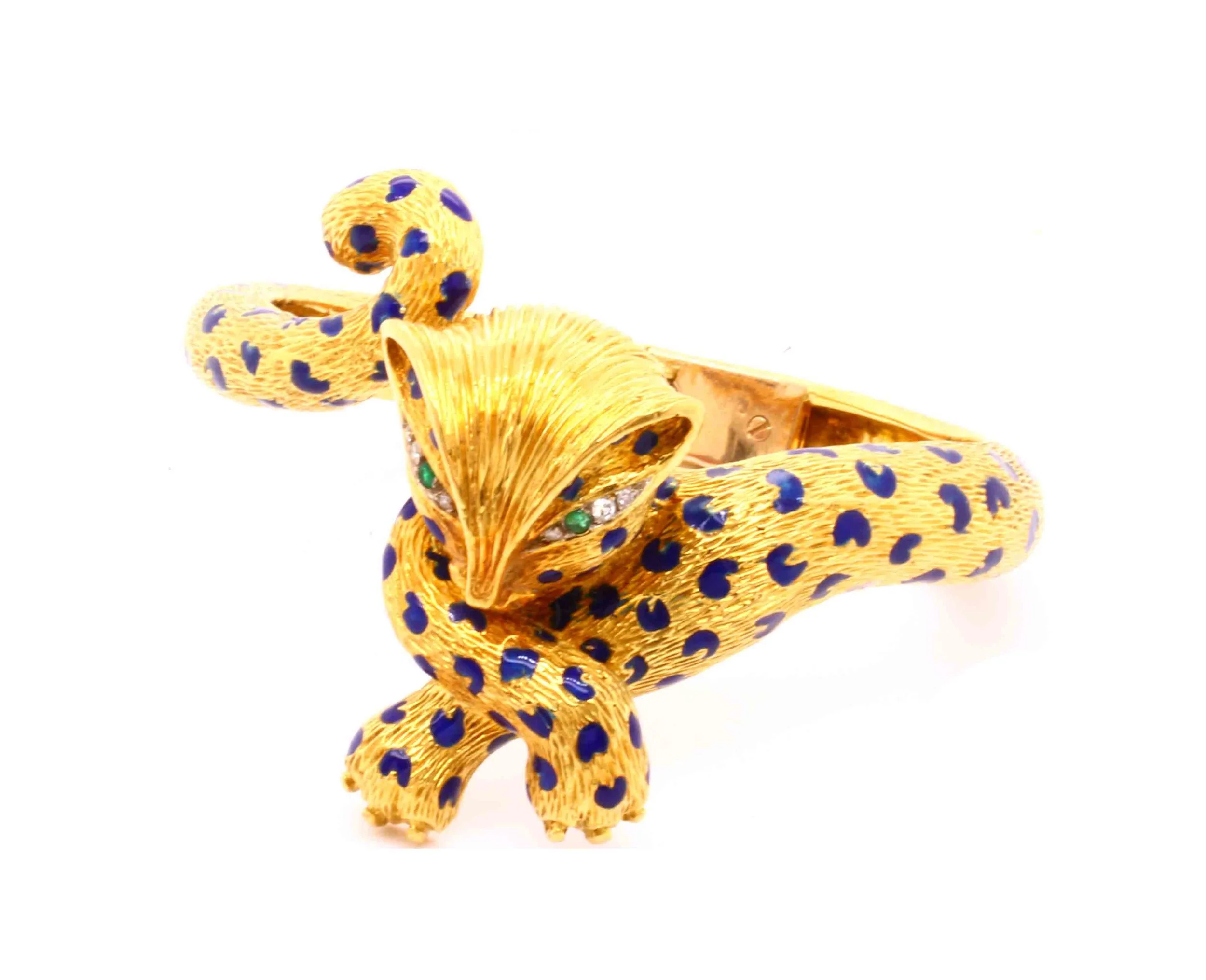 Vintage Kutchinsky Leopard Bangle