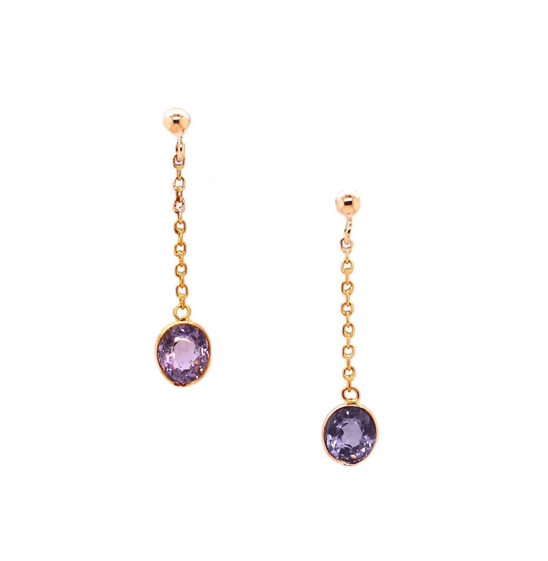 Vintage Sapphire Drop Earrings