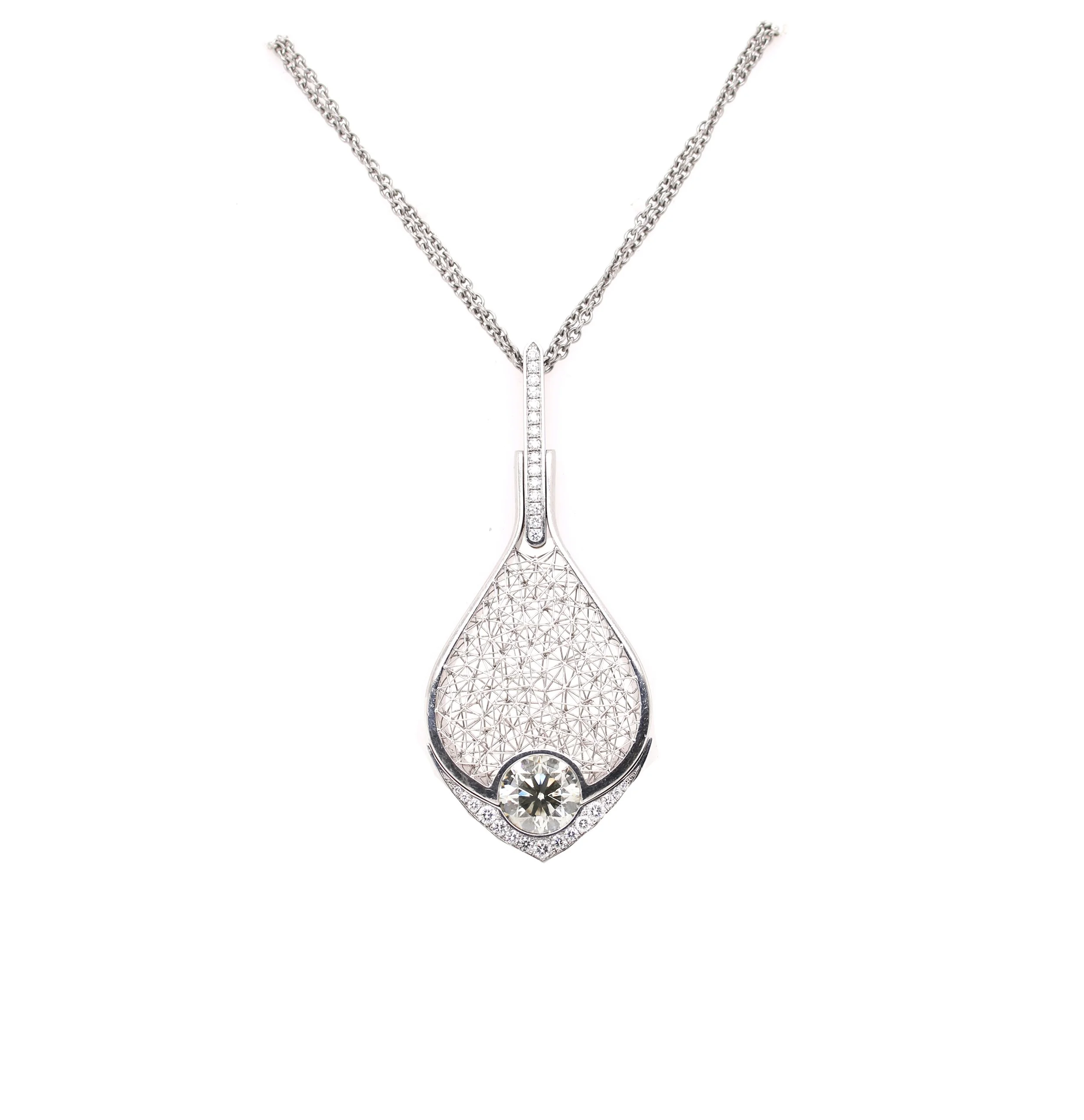 Contemporary 3ct Diamond Pendant