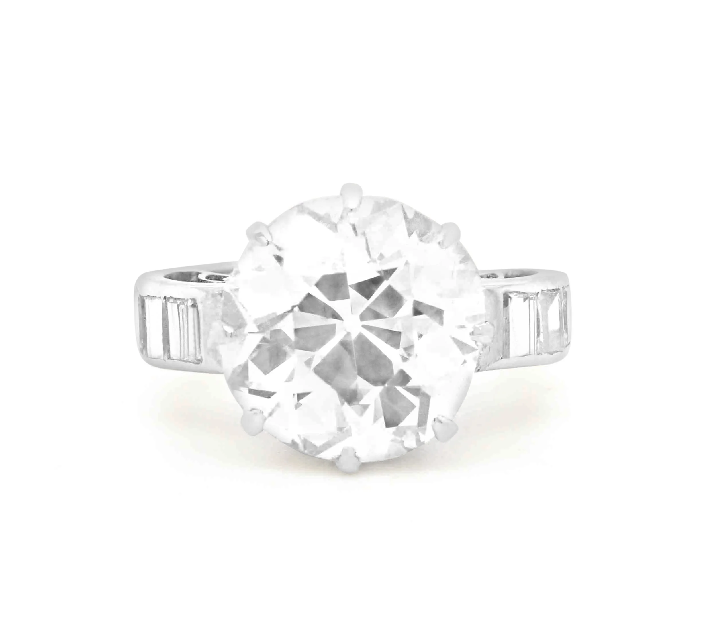 Art Deco 6.90ct Diamond Ring