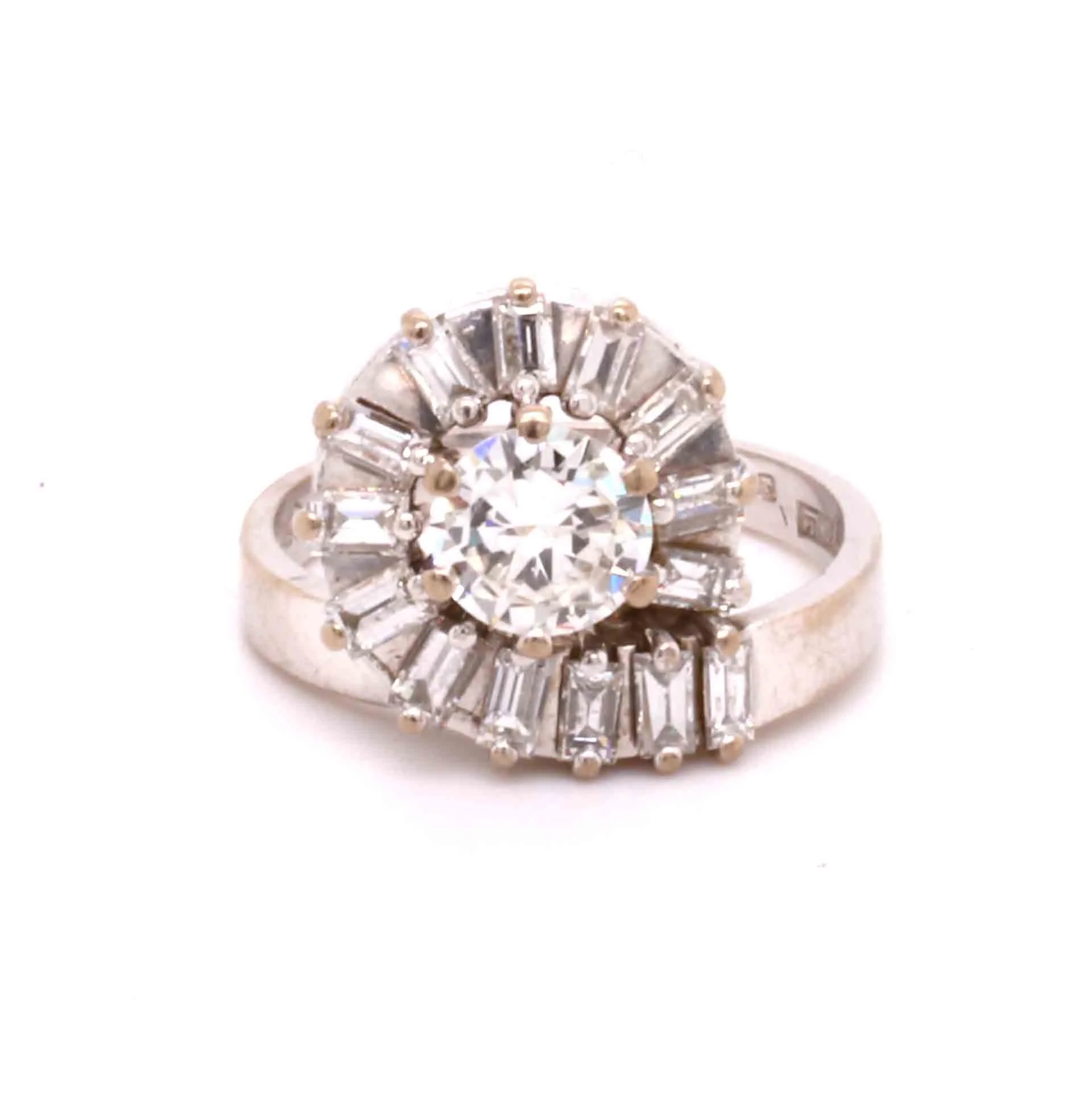 Vintage Diamond Cluster Ring by Andrew Grima