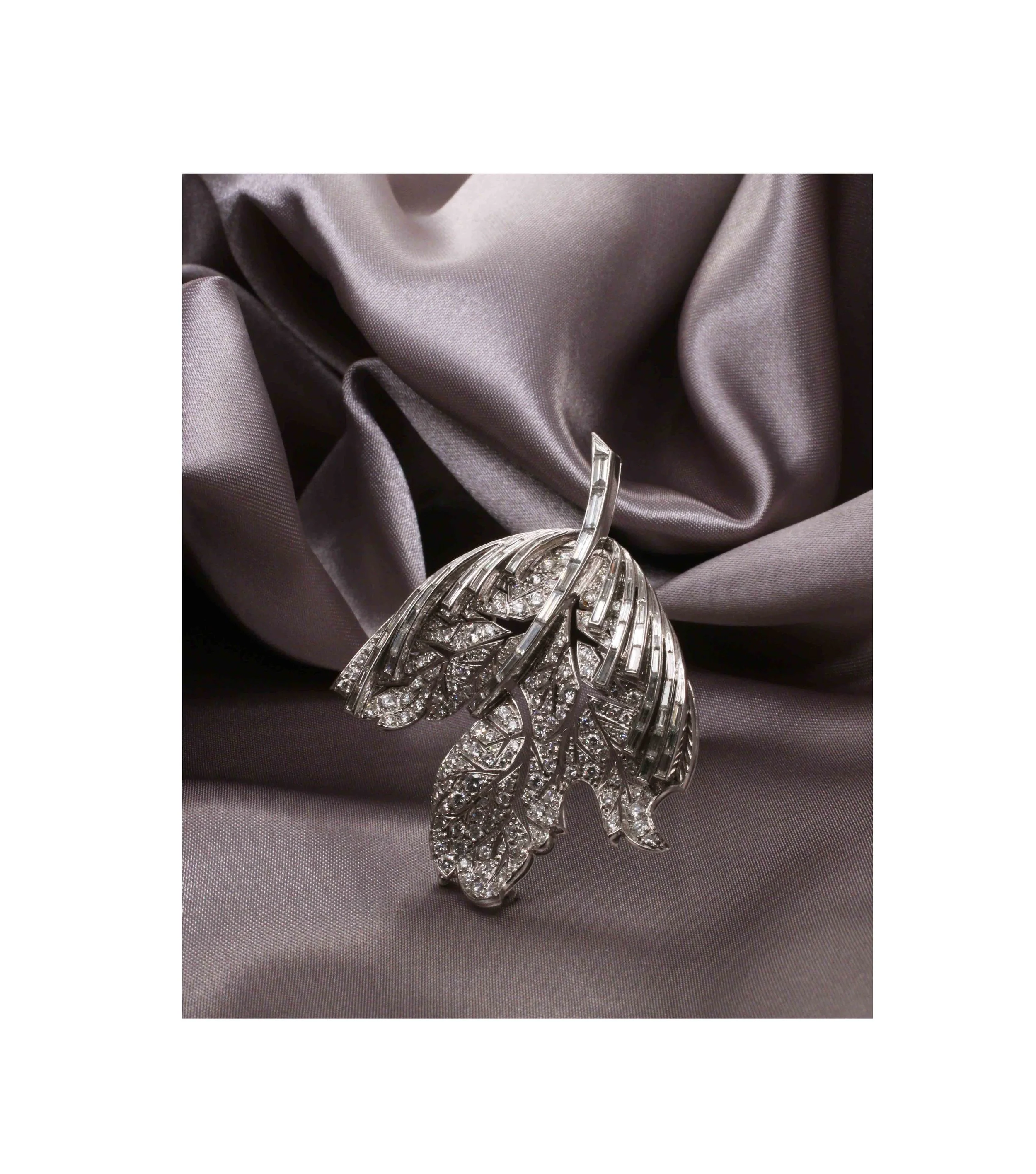 1950s Leaf Brooch by Kern