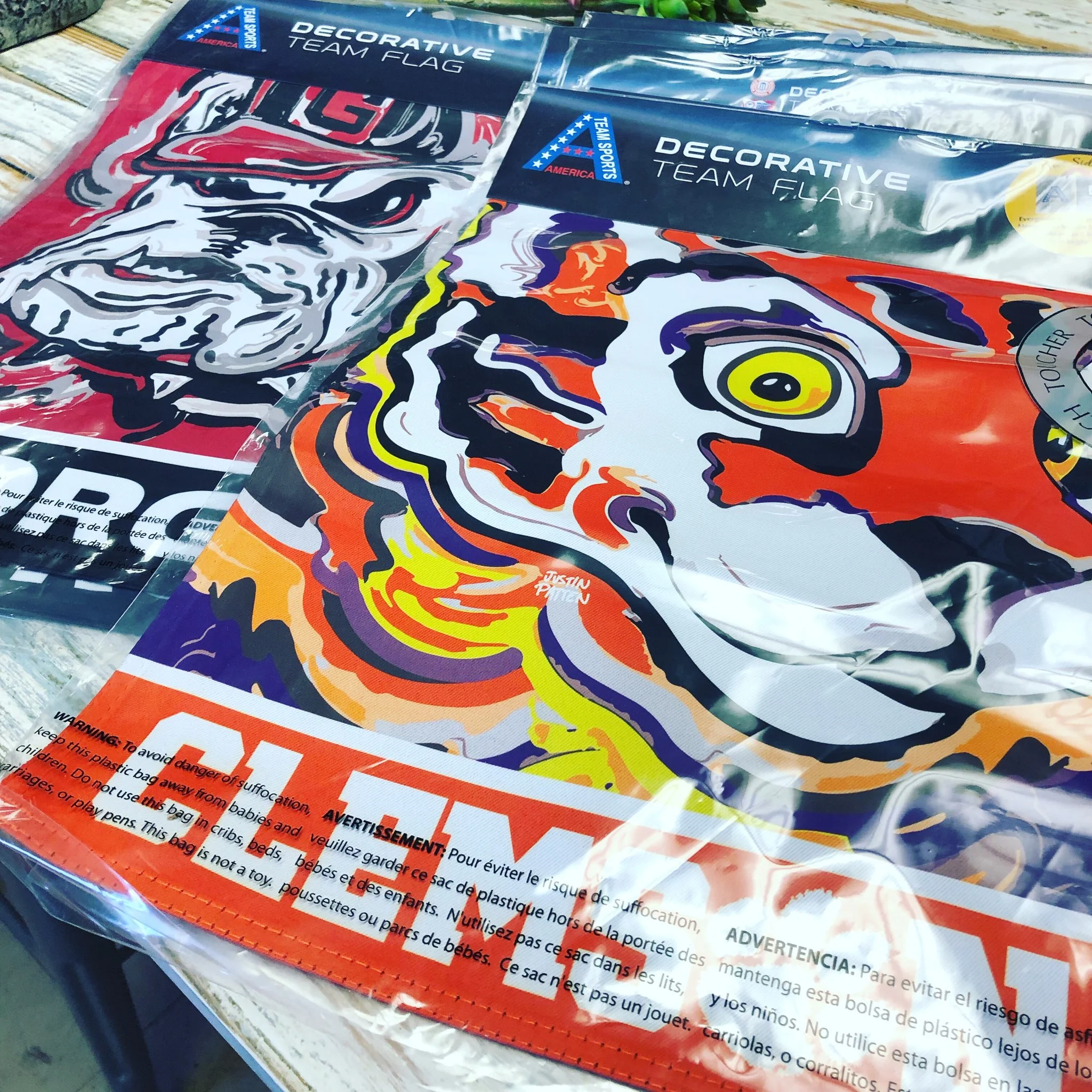 Clemson Tigers Garden Flag