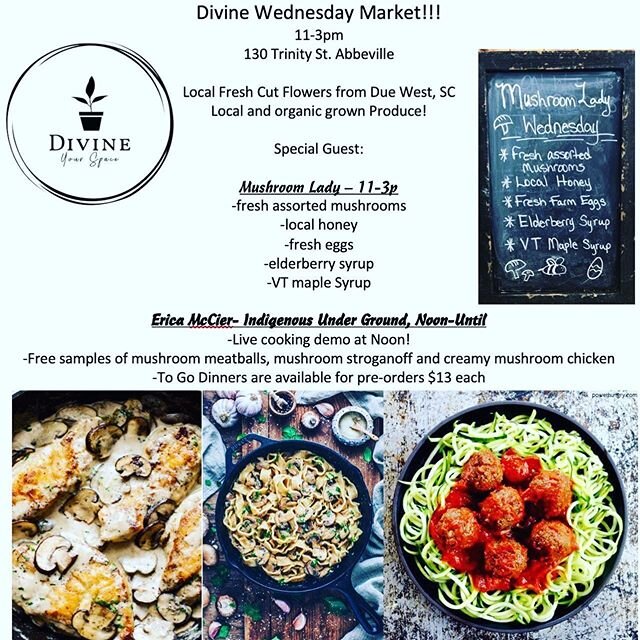 Join us Wednesday for the first Divine Summer Market! 11-3pm