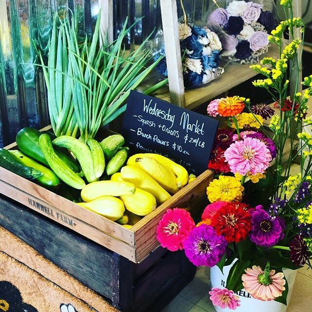 Fresh flowers and produce today!!!
