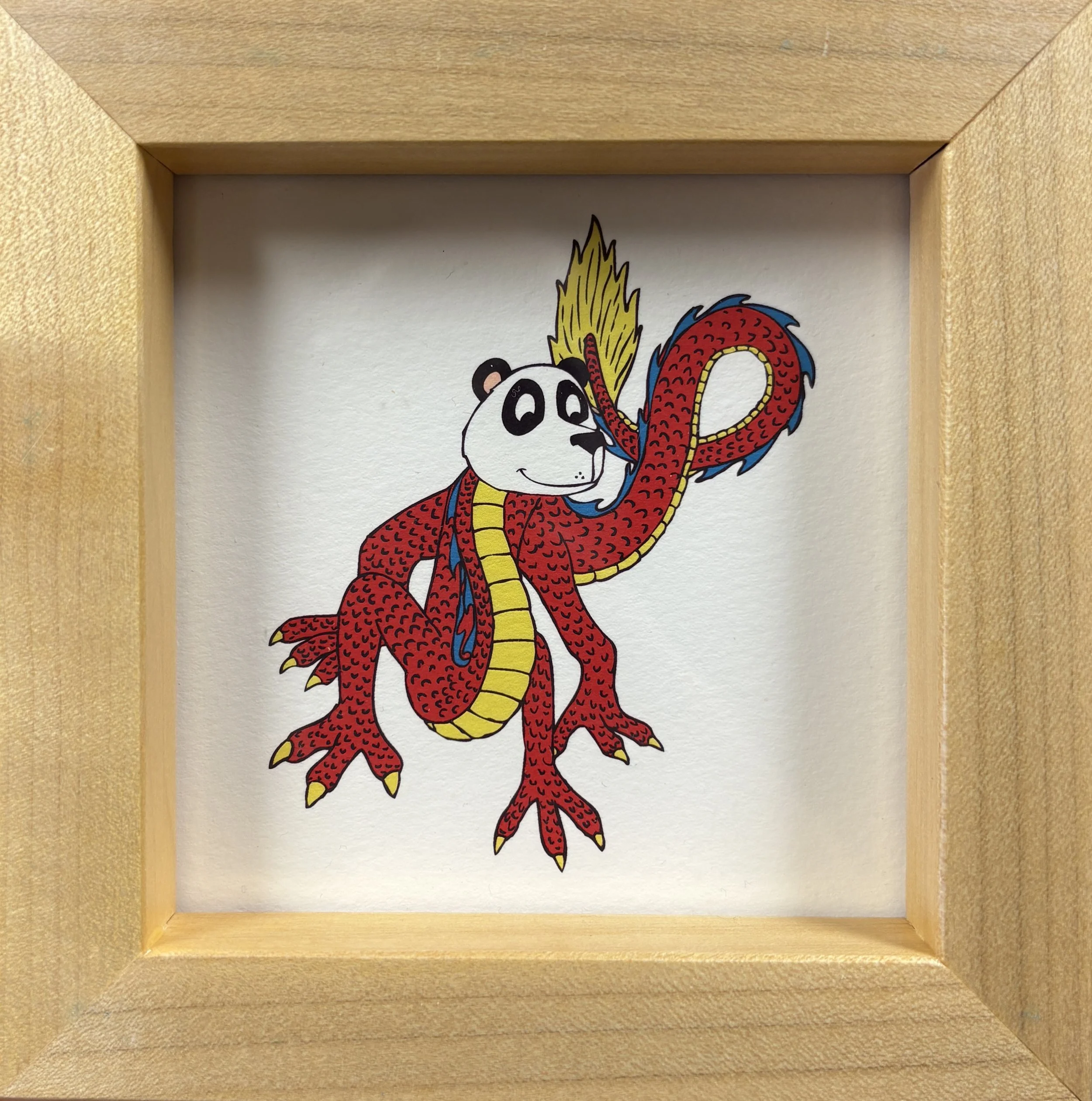 Jacob Slovacek - Panda Dragon in Square Frame