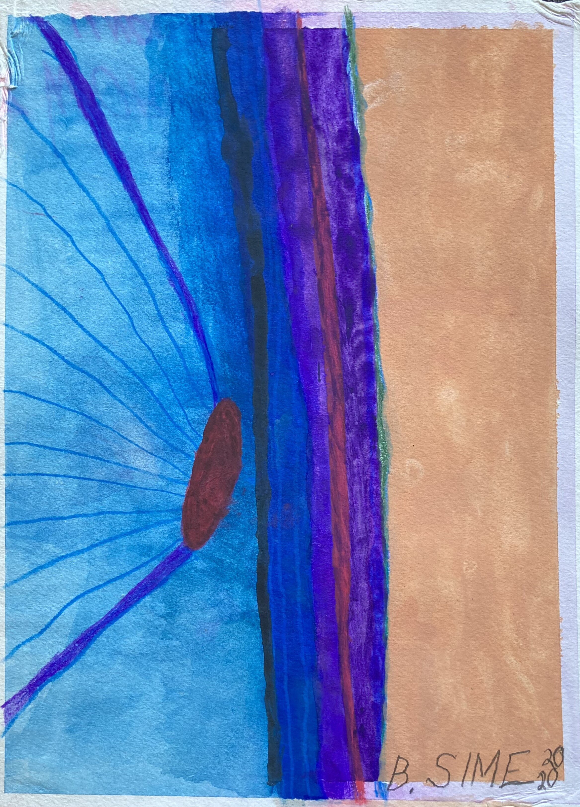 Brian Sime - Red Object on Blue Horizon