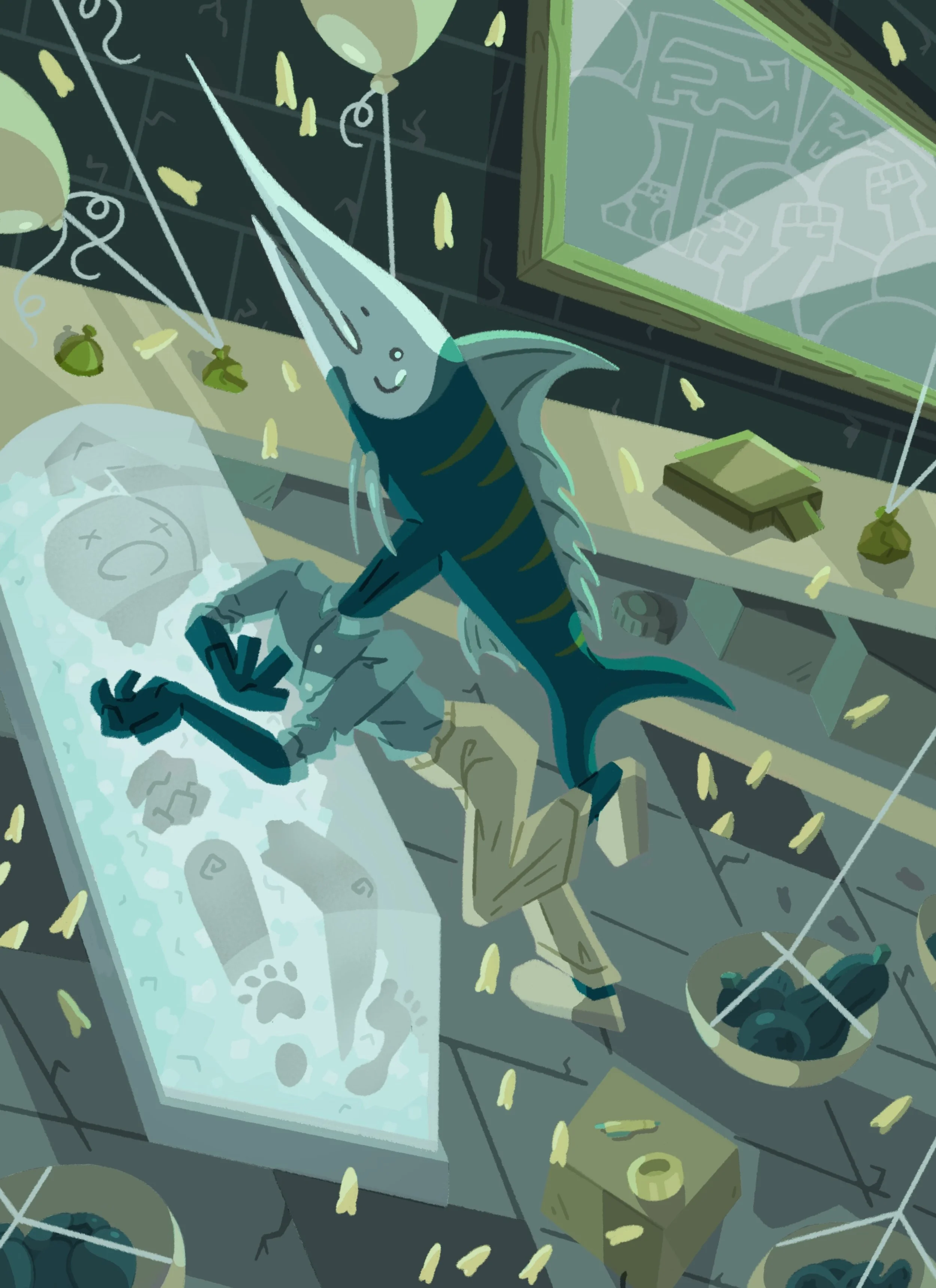 Aeryn Streiffer - "Fishmonger" matted