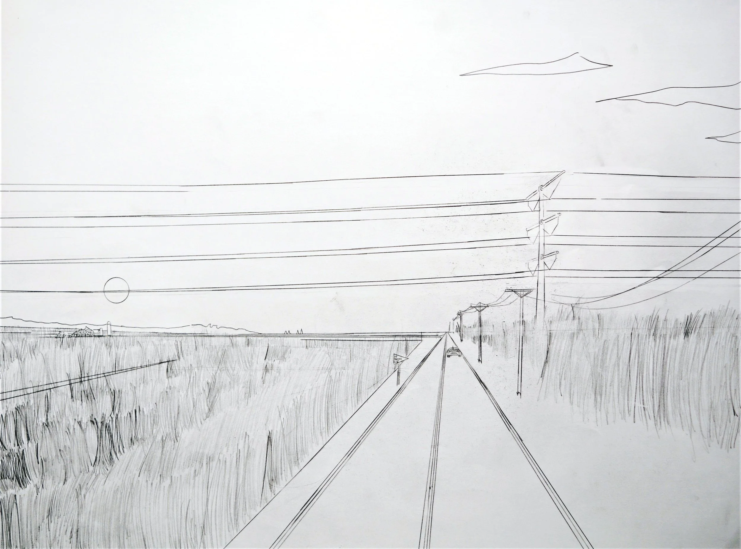 Seth Albertson - Highway 113 Power Lines at the Farm