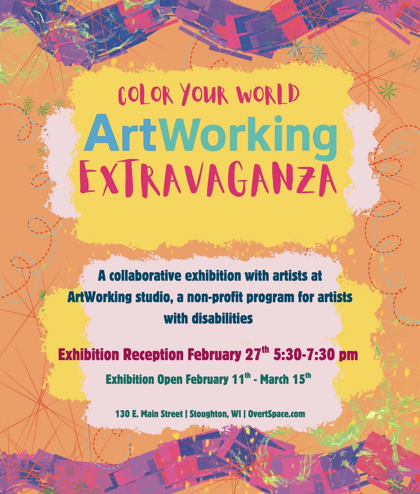 Reception Friday Feb 27th 5:30-7:30 at @overt.space in Stoughton!