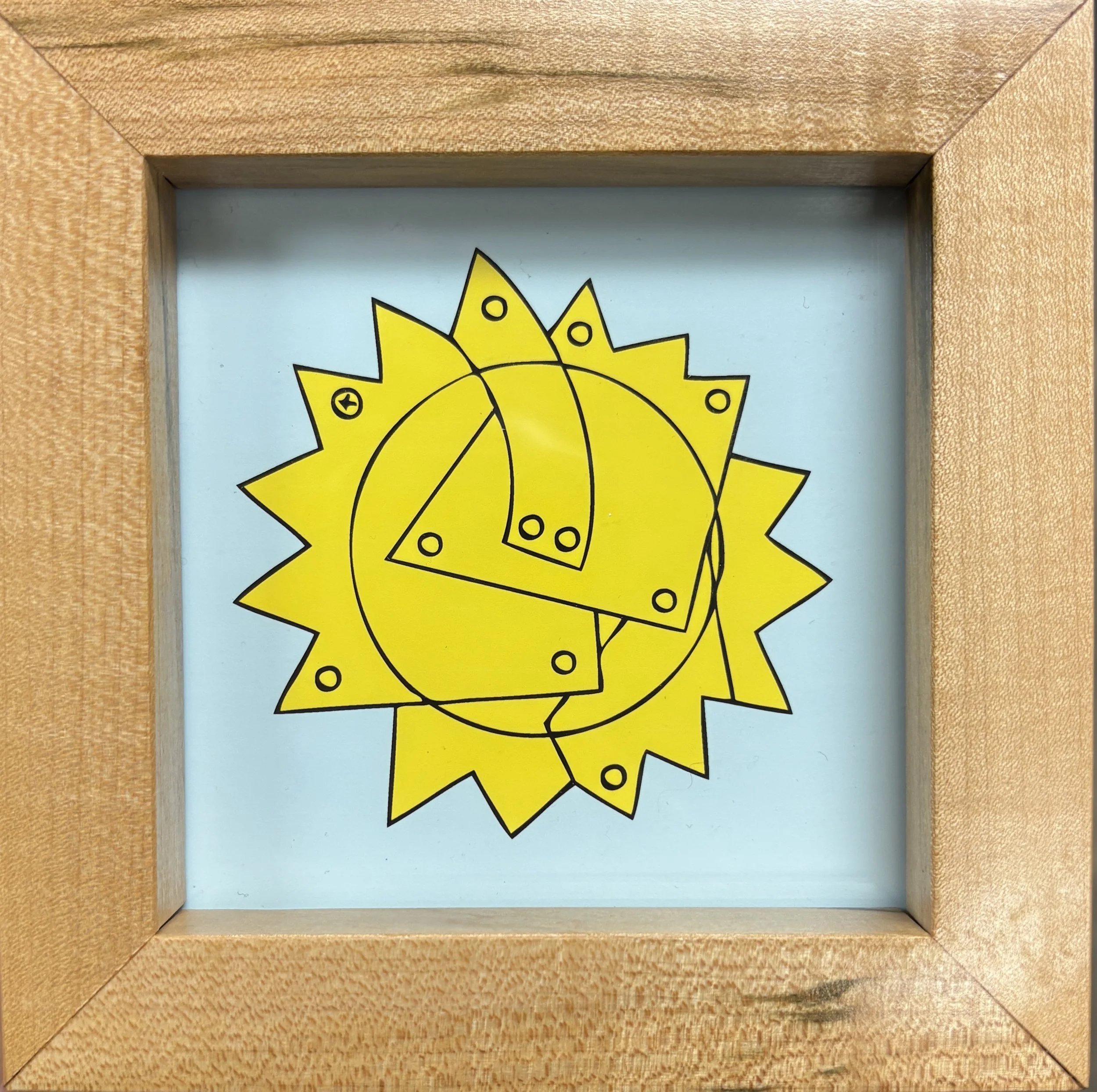 Jacob Slovacek - Metal Sun in Square Frame