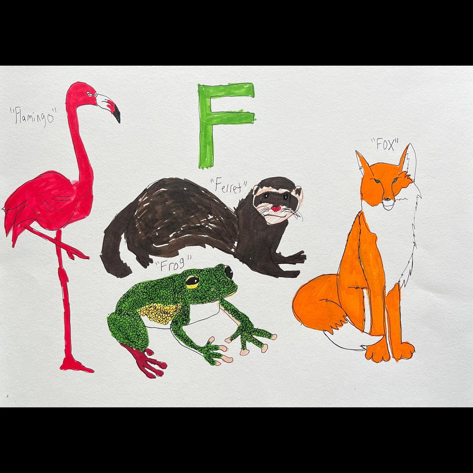 James Roll - F Animals Poster