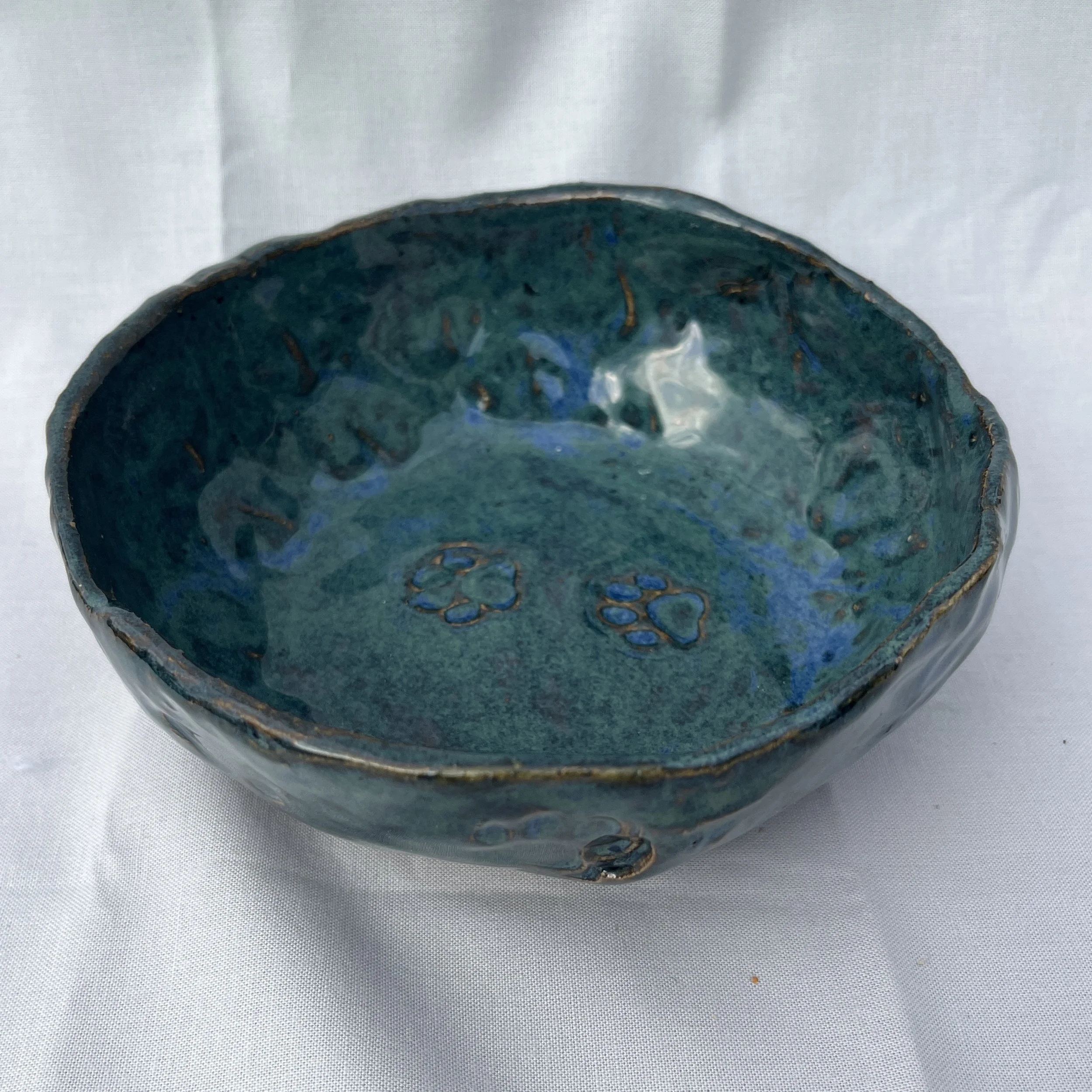 Lily Giroux - Dog Dish with Paw Prints