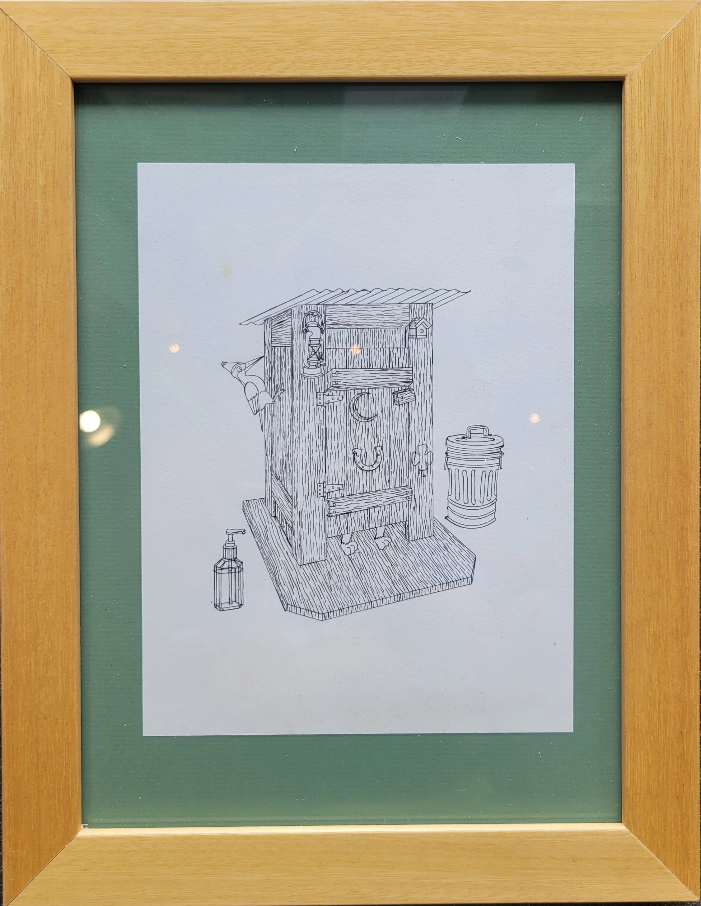 Jacob Slovacek - Outhouse *Framed