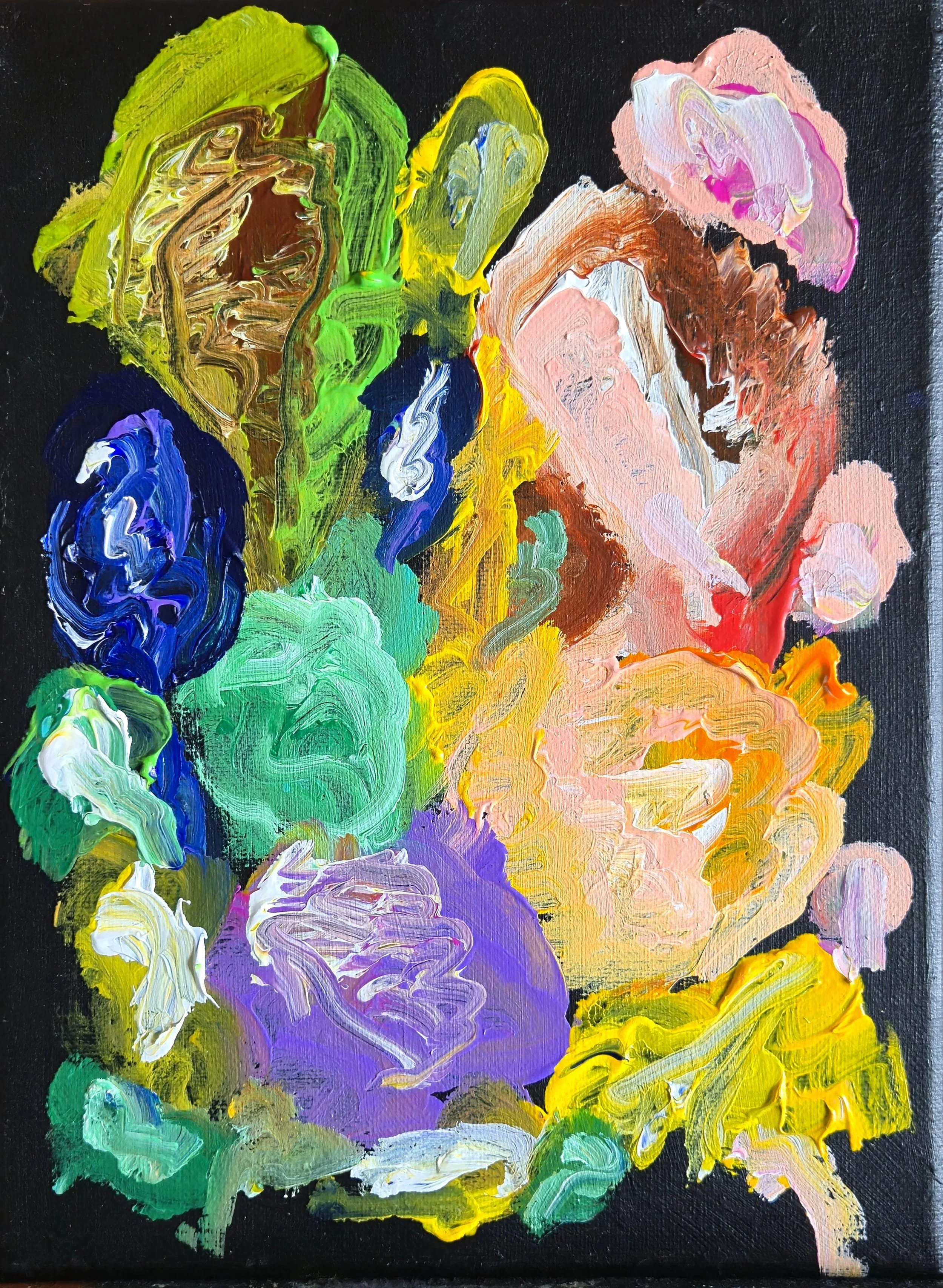 Marri Krause - Untitled-  pink purple green