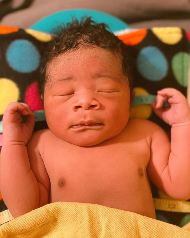 Another fresh soul sleeping peacefully through the newborn exam after a nice long feeding! Nothing like being born at home, siblings and grandparents present with support and love, next to the family bed, able to immediately get tucked in on mother a