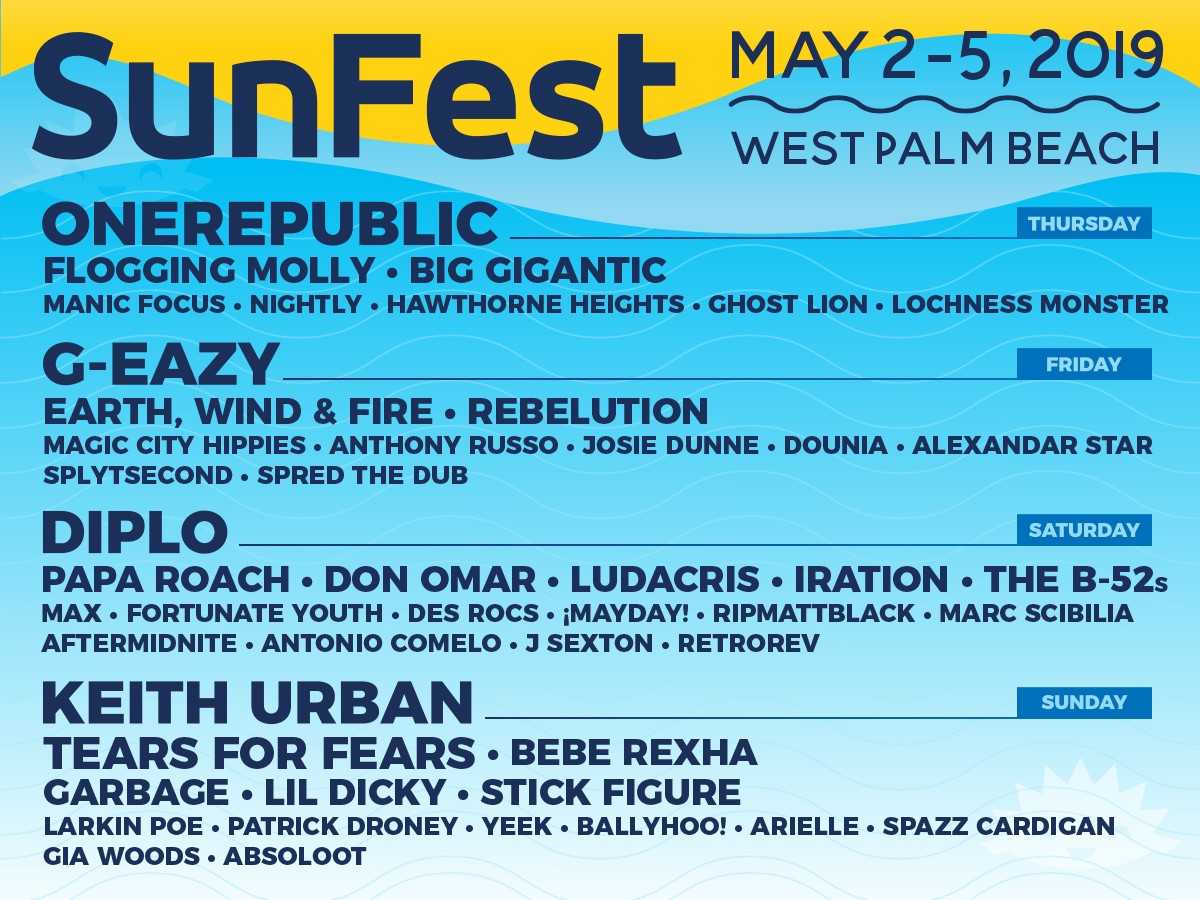 Everything you need to know about Sunfest 2019 — Meyer Lucas Real