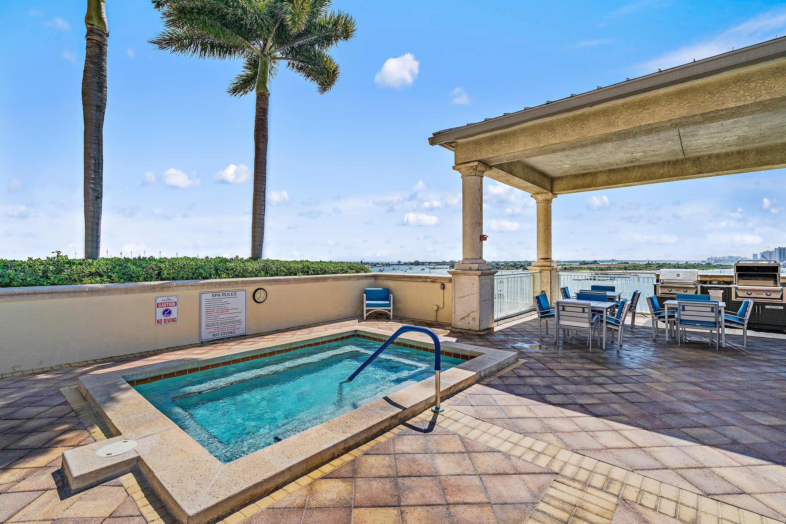 Waterfront penthouse with spectacular views of the ocean in Marina Grande for sale by top realtors in Palm Beach Country