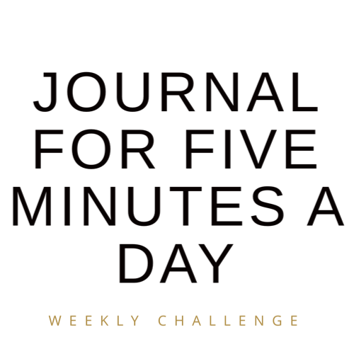 Journal for your mental health. A new weekly challenge.
