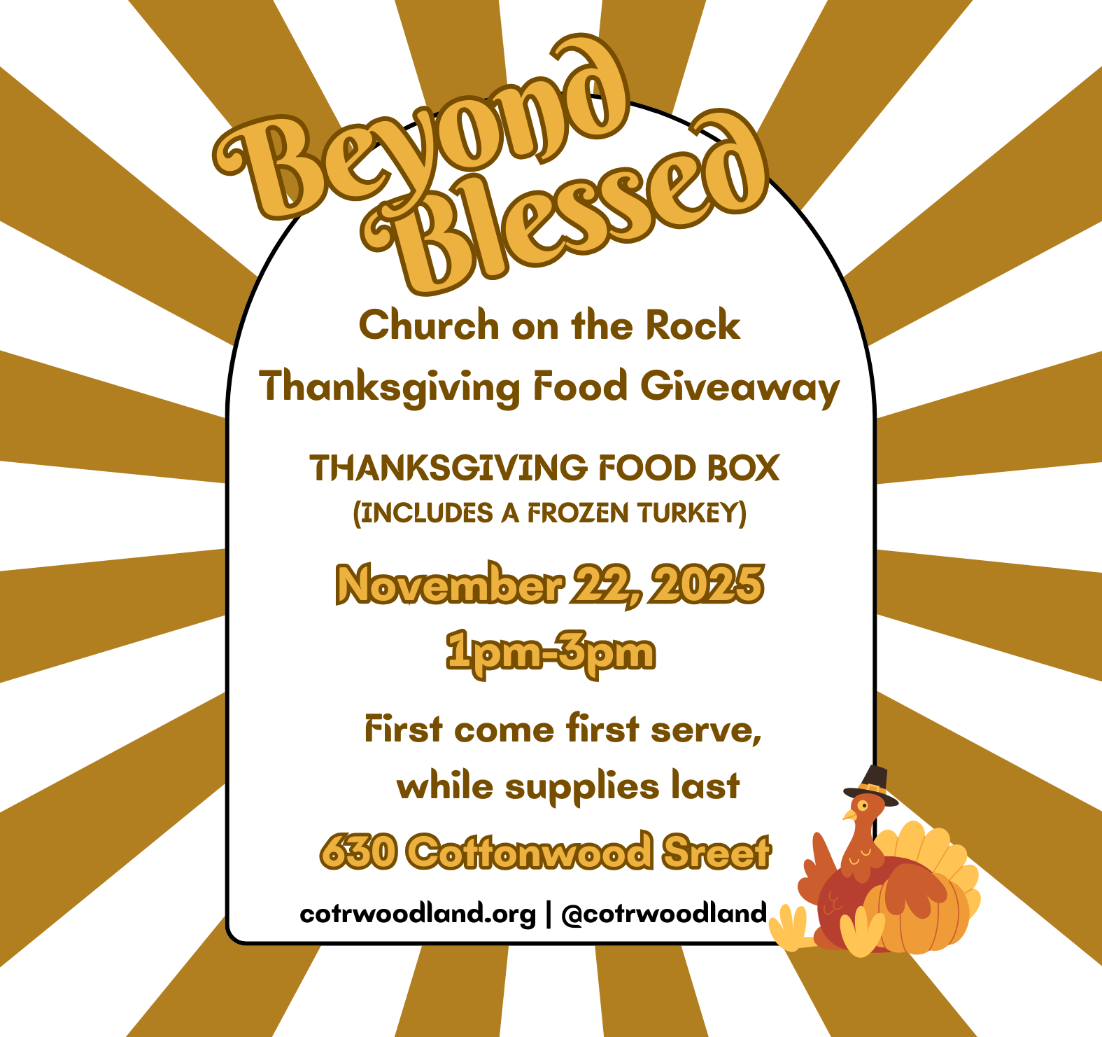 BEYOND BLESSED THANKSGIVING OUTREACH
