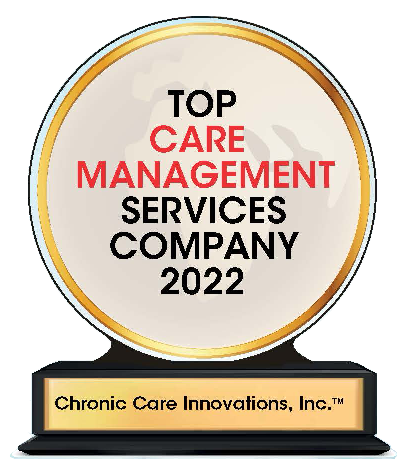 Healthcare Business Review Top Care Management Services Company award presented to Chronic Care Innovations, Inc.