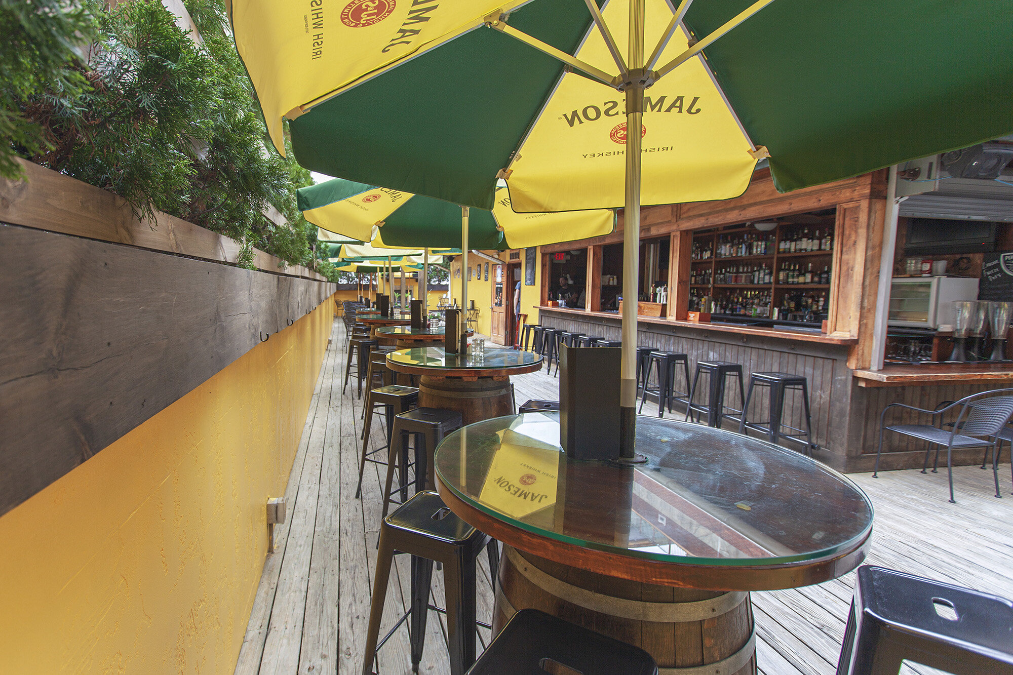 Deck dining in Downtown Lancaster, PA at Annie Bailey's Irish Public House