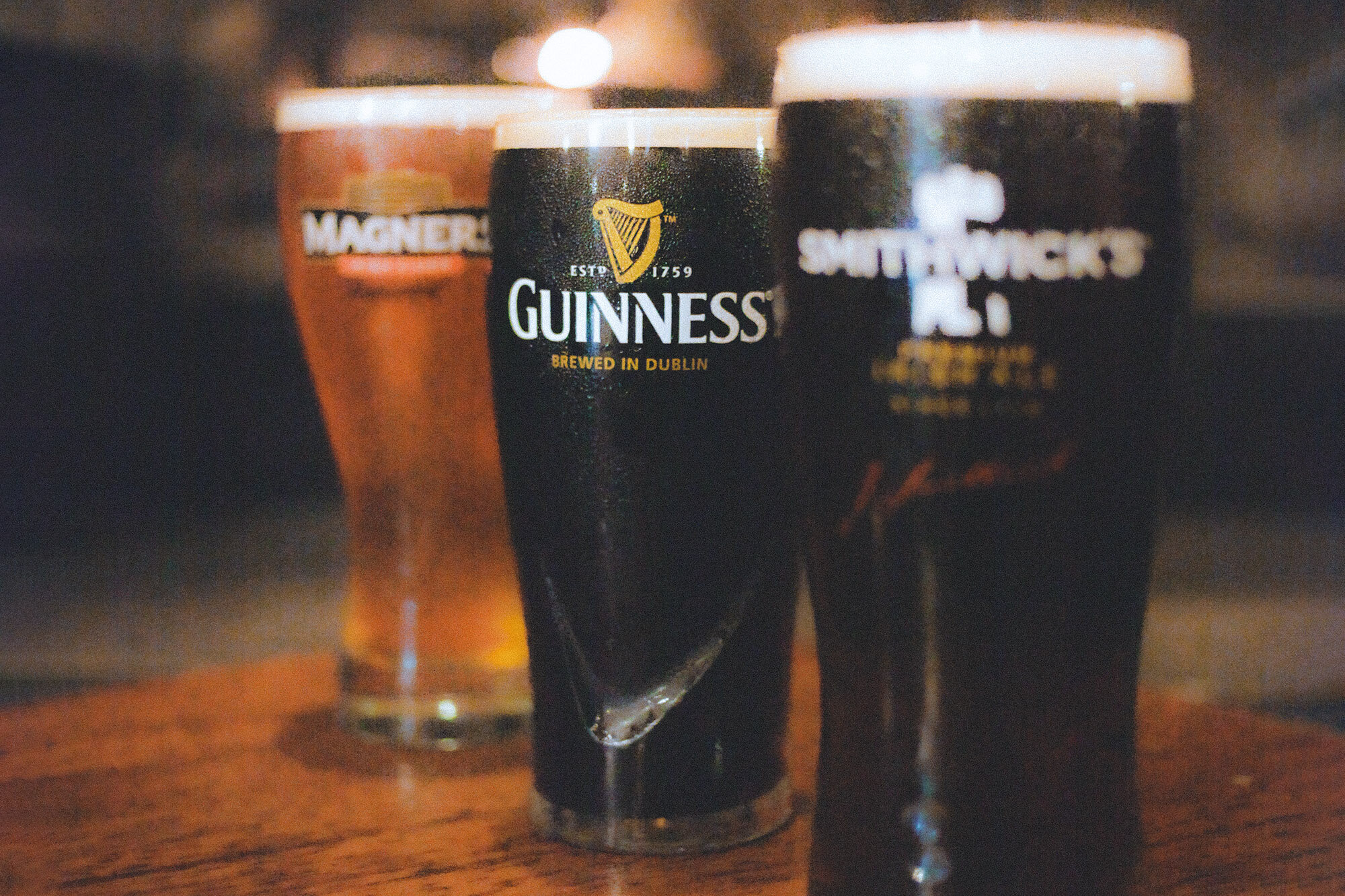 Guinness, Magners, Smithwick's at Annie Bailey's Irish Public House in Lancaster, PA