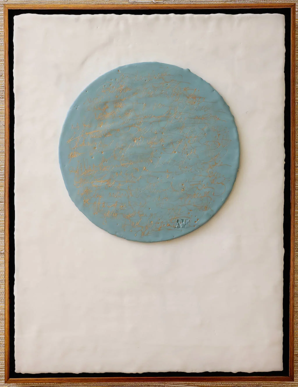 Blue on White Scripted I