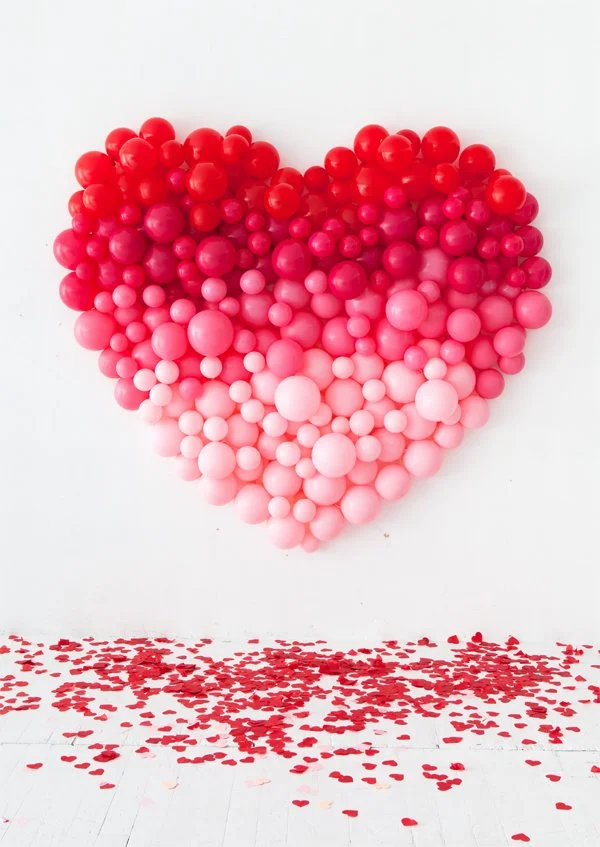 red heart backdrop for valentine day photos
