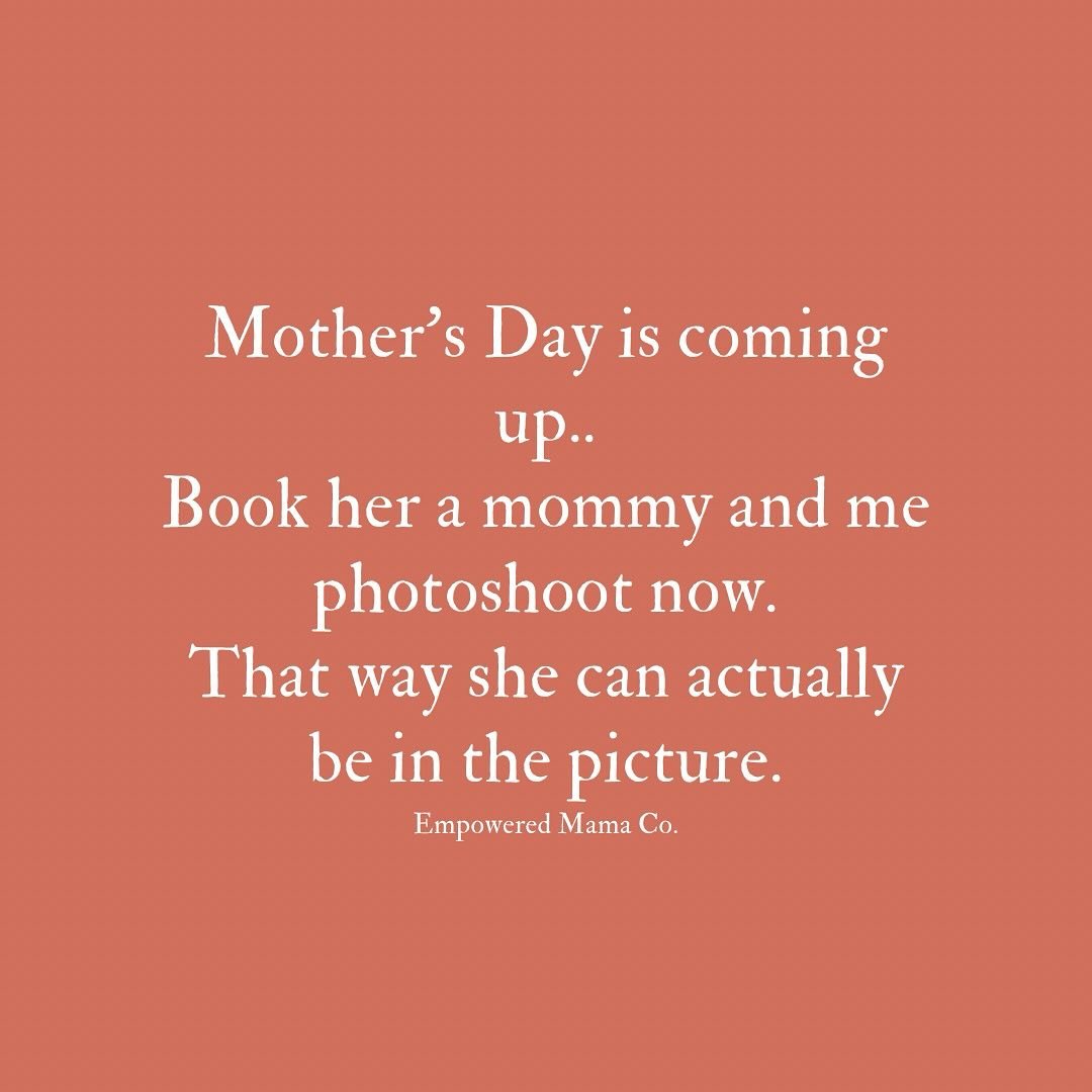 Celebrate the unbreakable bond between a mother and her children with a Mommy &amp; Me Photo Session! 

Moms are often behind the camera, capturing special moments with their kids. But now it's time to step in front of the lens and capture those pric