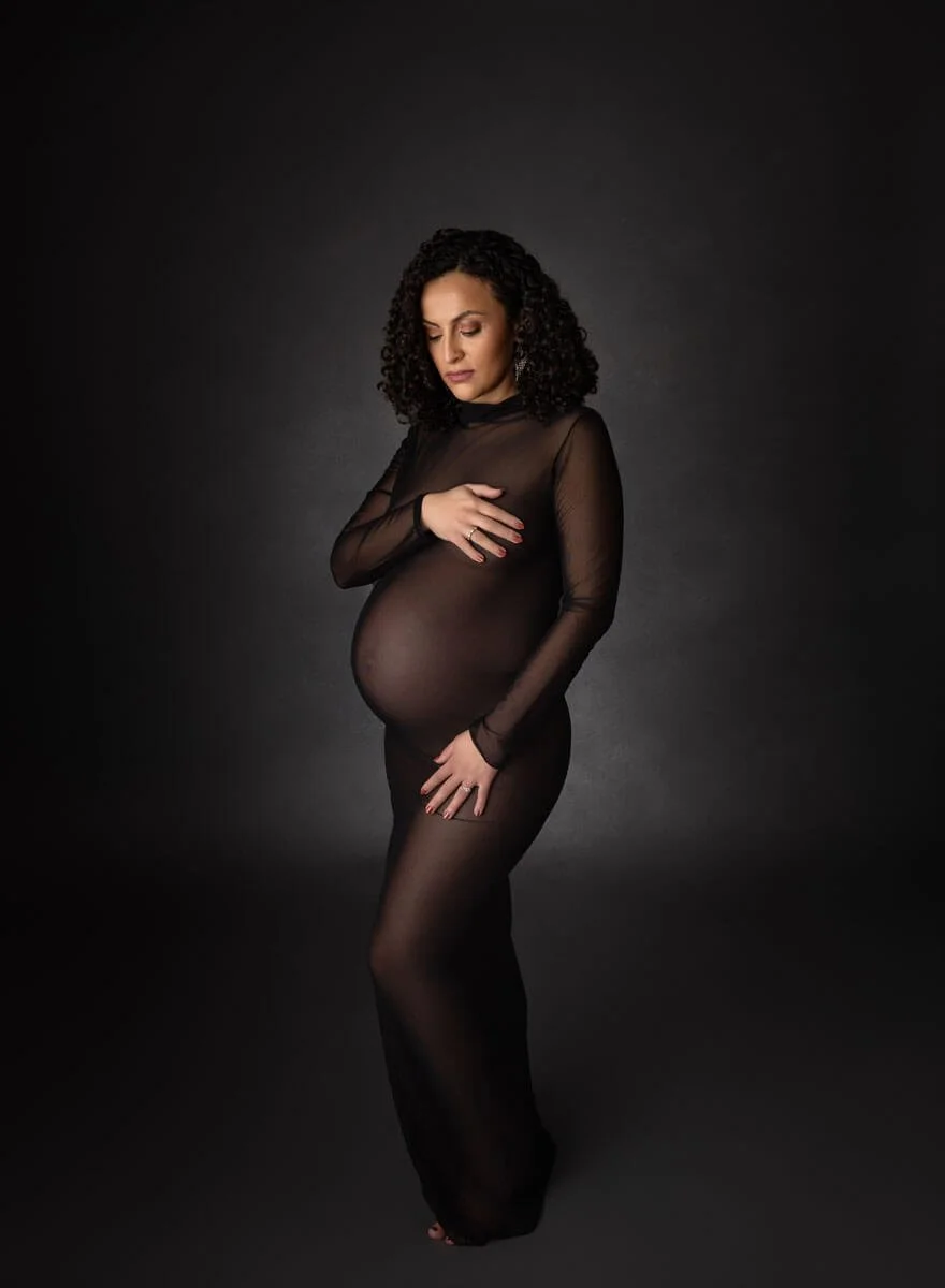 maternity portrait black sheer dress.jpg