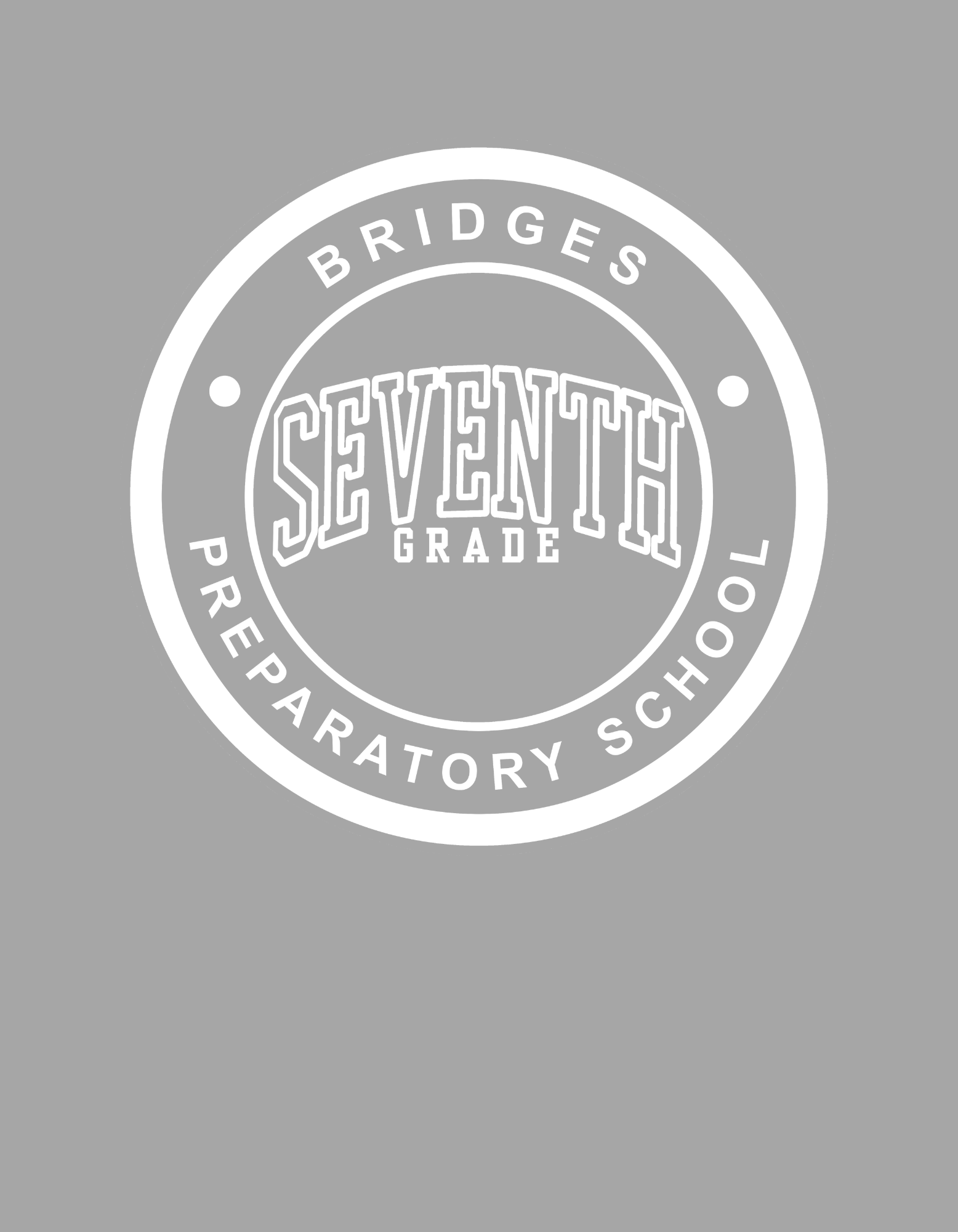 Gray Seventh Grade Short Sleeve T-Shirt