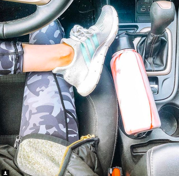 leggings // shoes // waterbottle