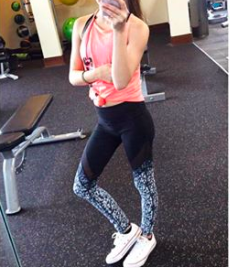 Fabletics High Waisted Powerhold Leggings size:XXS Fit- 10* Squatproof- 10* Material- A little thicker than the typical workout material, not silky but not cotton, good workout leggings and good everyday leggings tight in the right places, high waisted, length is perfect Overall Rating- 10000* Price: $24.00-$49.00 Thoughts: I feel like my ratings alone should tell you how I feel about fabletics. I have been in love with this brand for YEARS now. They’re affordable especially compared to some of the other brands out there. You can find these linked ALL OVER my instagram. Literally everywhere. I wear them everyday, and I wear them to the gym. The powerhold is my favorite, but I haven’t had bad luck with any of them. No CT, and they fit me when I am underweight and when I’m carrying more muscle. The length is also perfect for me, and would work if you’re even a few inches taller than me. 100% recommend! Plus, if you’re new to fabletics, you get TWO PAIRS of leggings for $24. um yes.