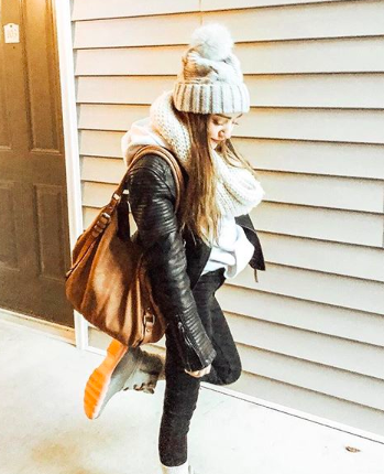 beanie (sale!) // leather jacket // duck boots - use code: BIG (other pair here- use code: BRADSDEALS20) //