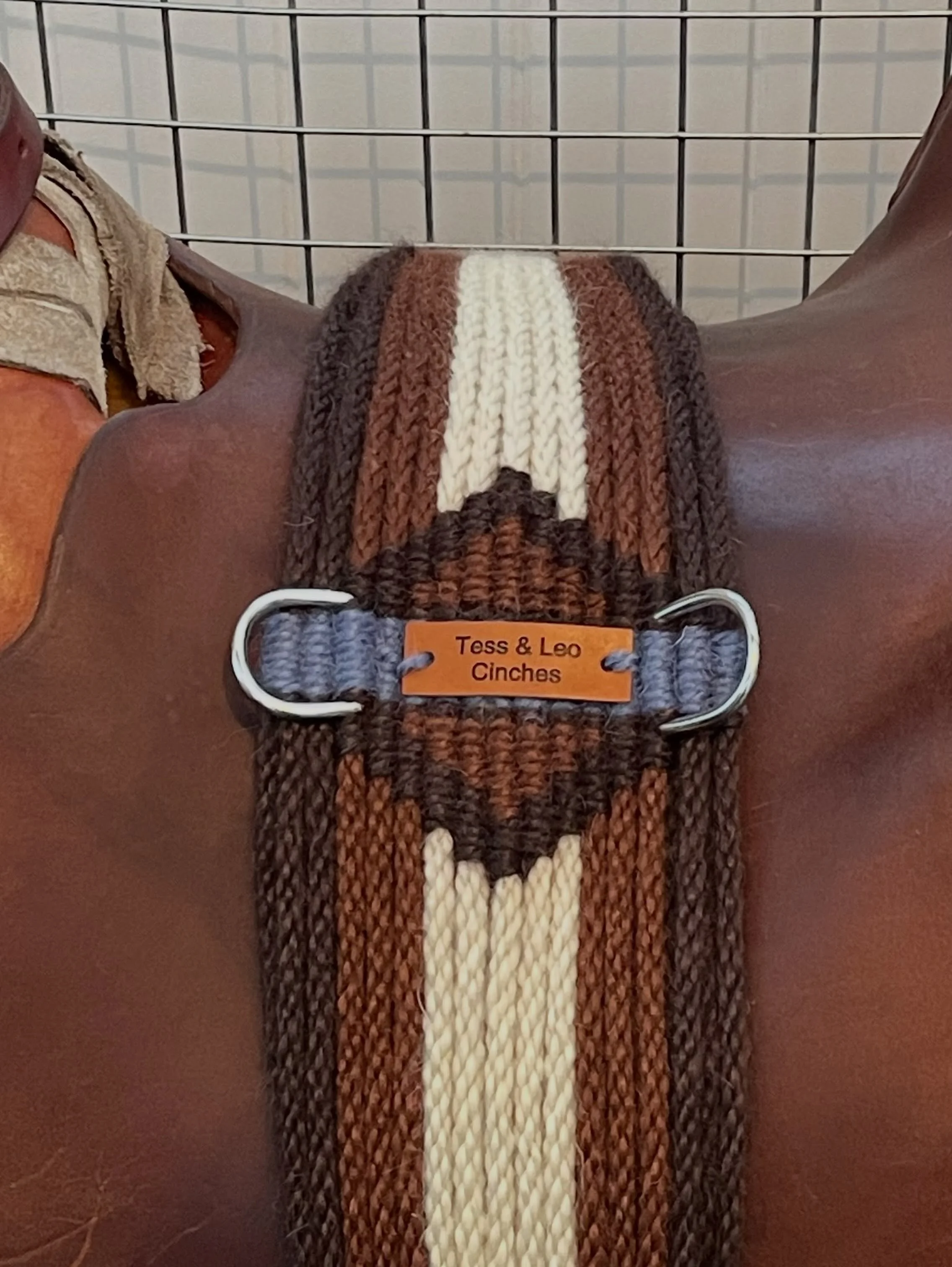 Cream, Rust & Brown - 30" Cutter (Double Layer Straight) Cinch