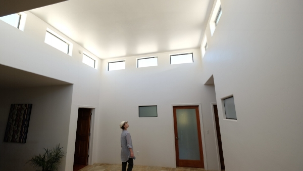 Interior of a Vaastu residence designed and built by Dr. Jessie Mercay and AUM S&amp;T students.