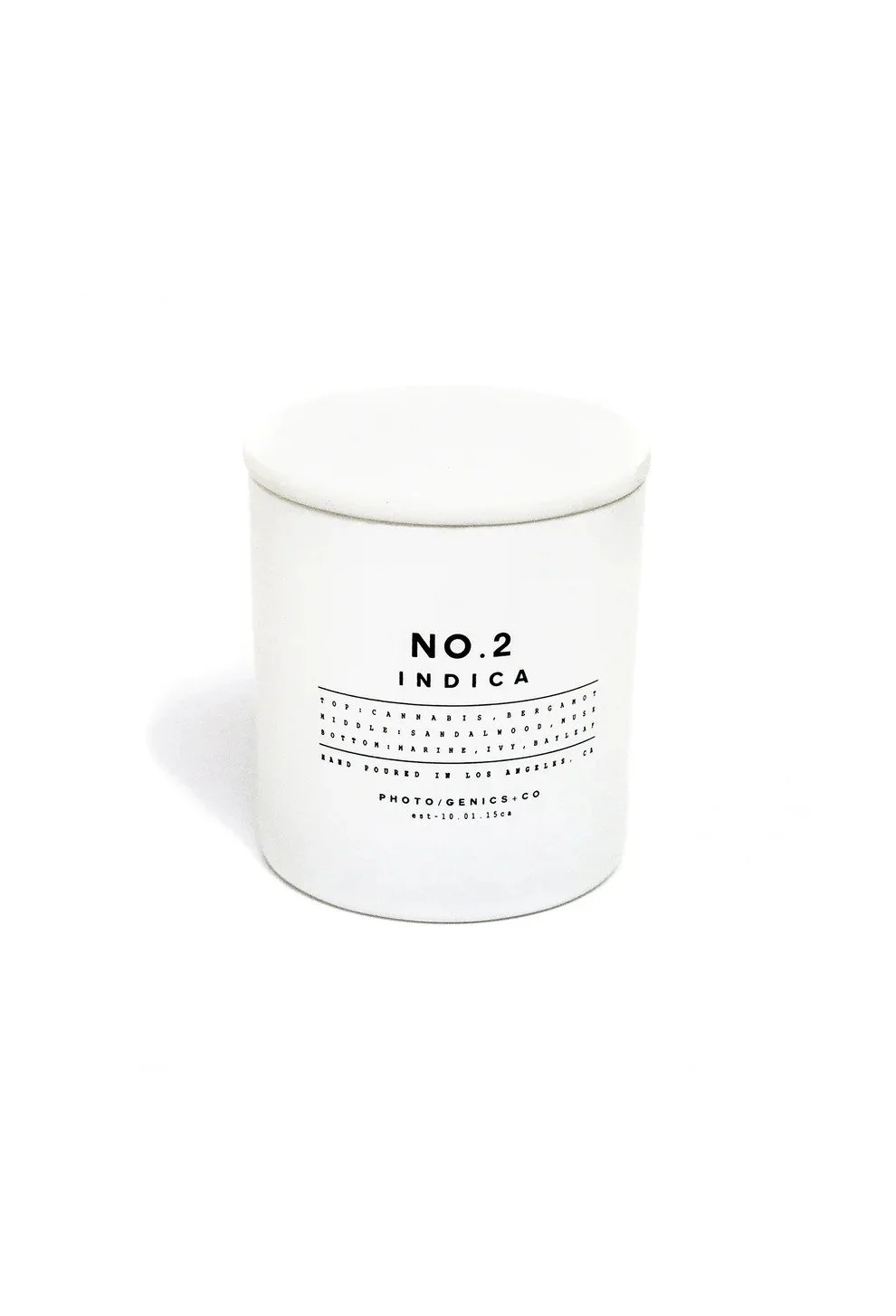 NO.2 Indica Glass Candle  | Photo/Genics + Co