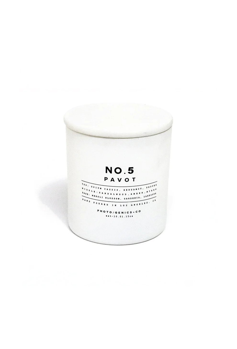 NO.5 Pavot Glass Candle  | Photo/Genics + Co